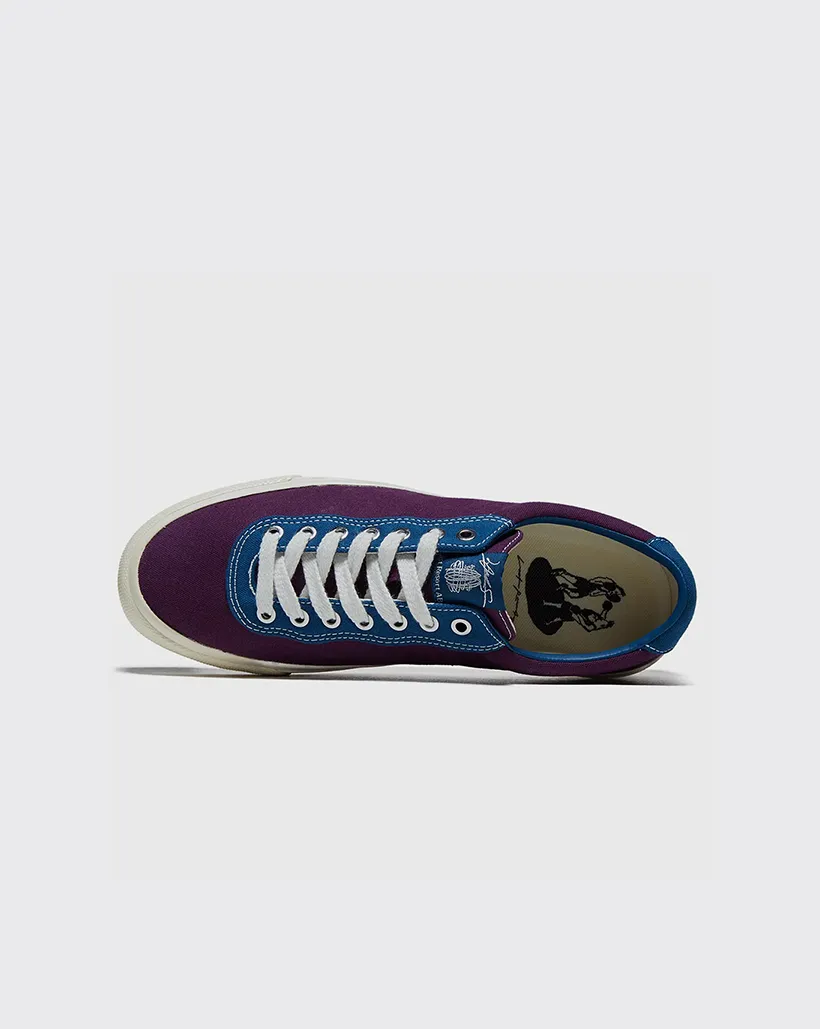 Last Resort AB x Julian Smith VM001 Canvas Shoe - Plum/Dirty Blue