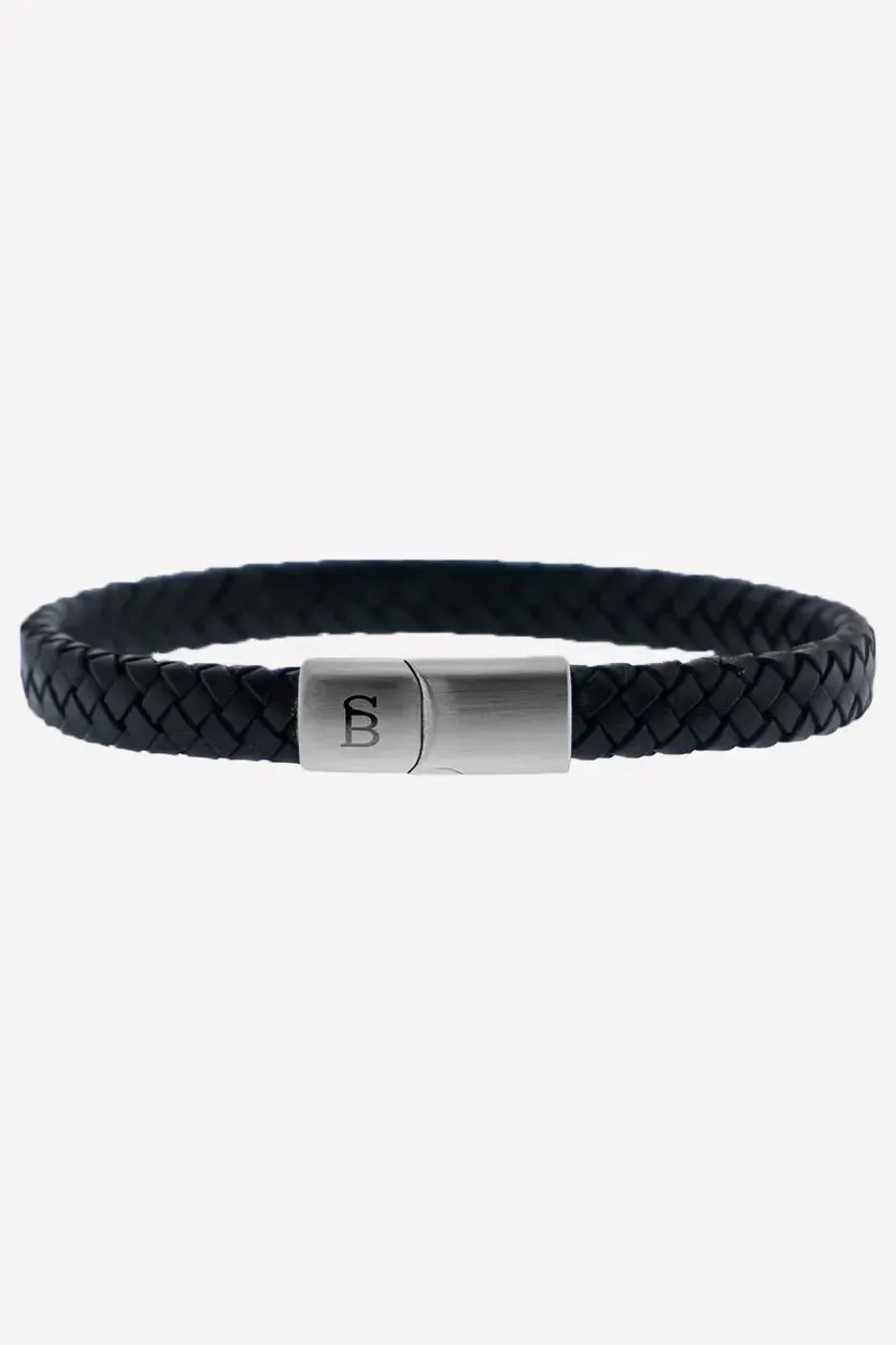 Leather Bracelet Riley - Black