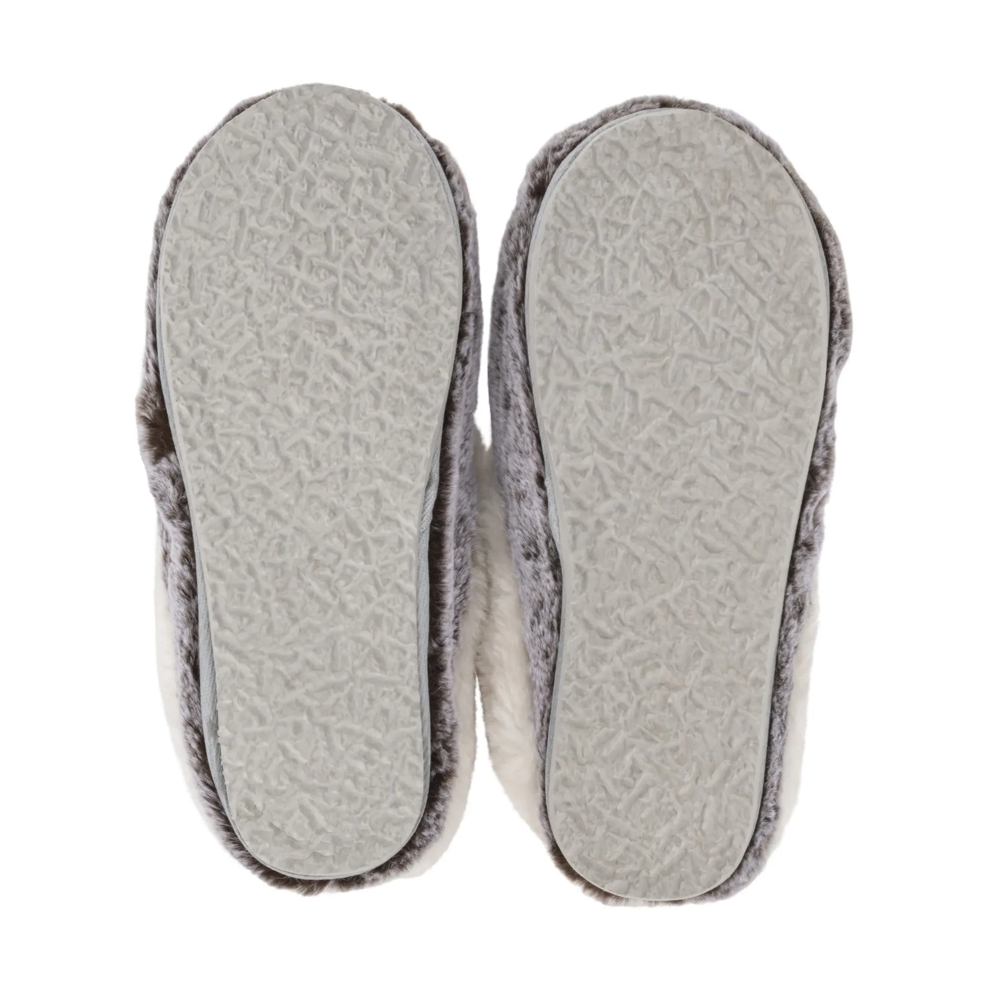 Lemon Tipped Fur Scuff Slipper