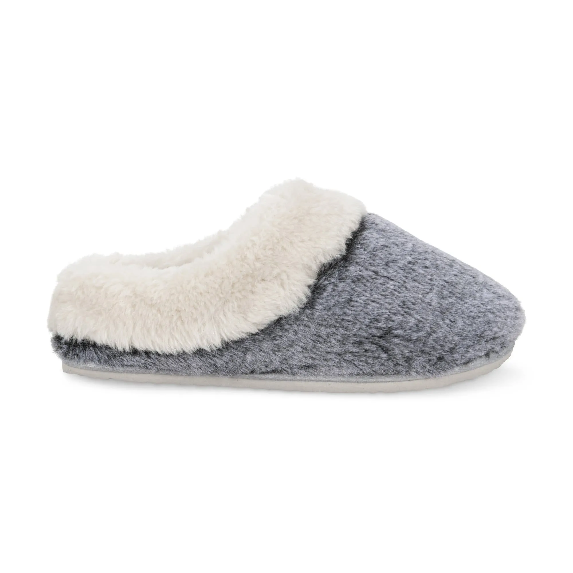 Lemon Tipped Fur Scuff Slipper