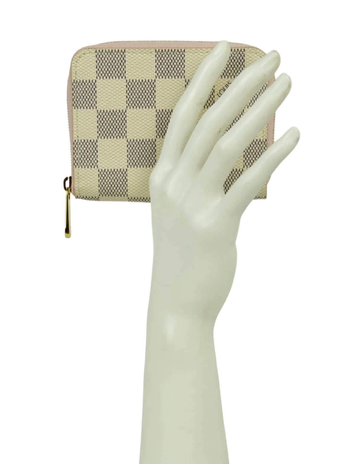 Louis Vuitton Damier Azur Zippy Coin Purse Padlock Wallet