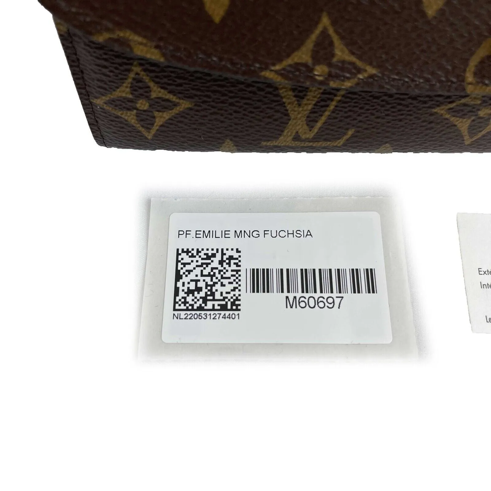 Louis Vuitton Emilie Monogram Canvas Fuchsia Wallet