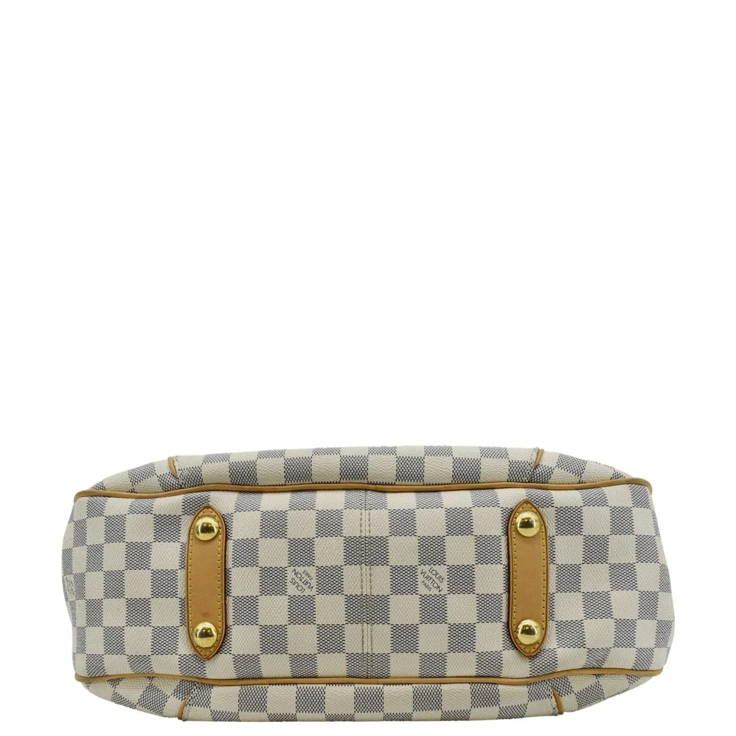 LOUIS VUITTON Galliera PM Damier Azur Hobo Bag White