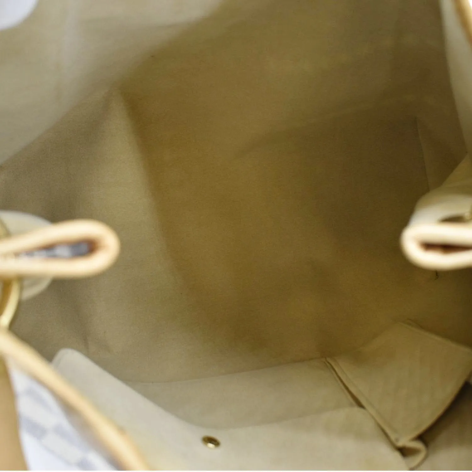 LOUIS VUITTON Galliera PM Damier Azur Hobo Bag White