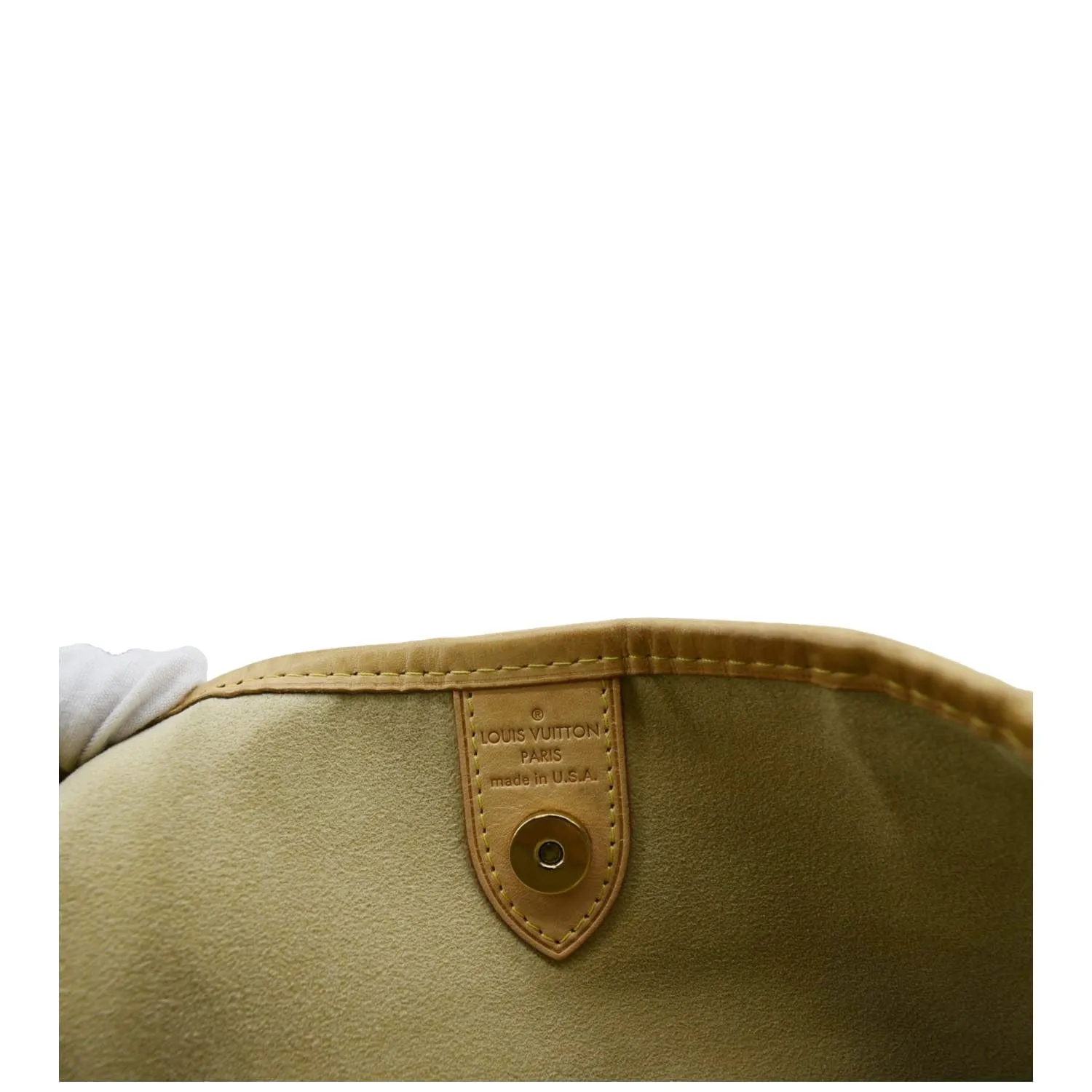 LOUIS VUITTON Galliera PM Damier Azur Hobo Bag White