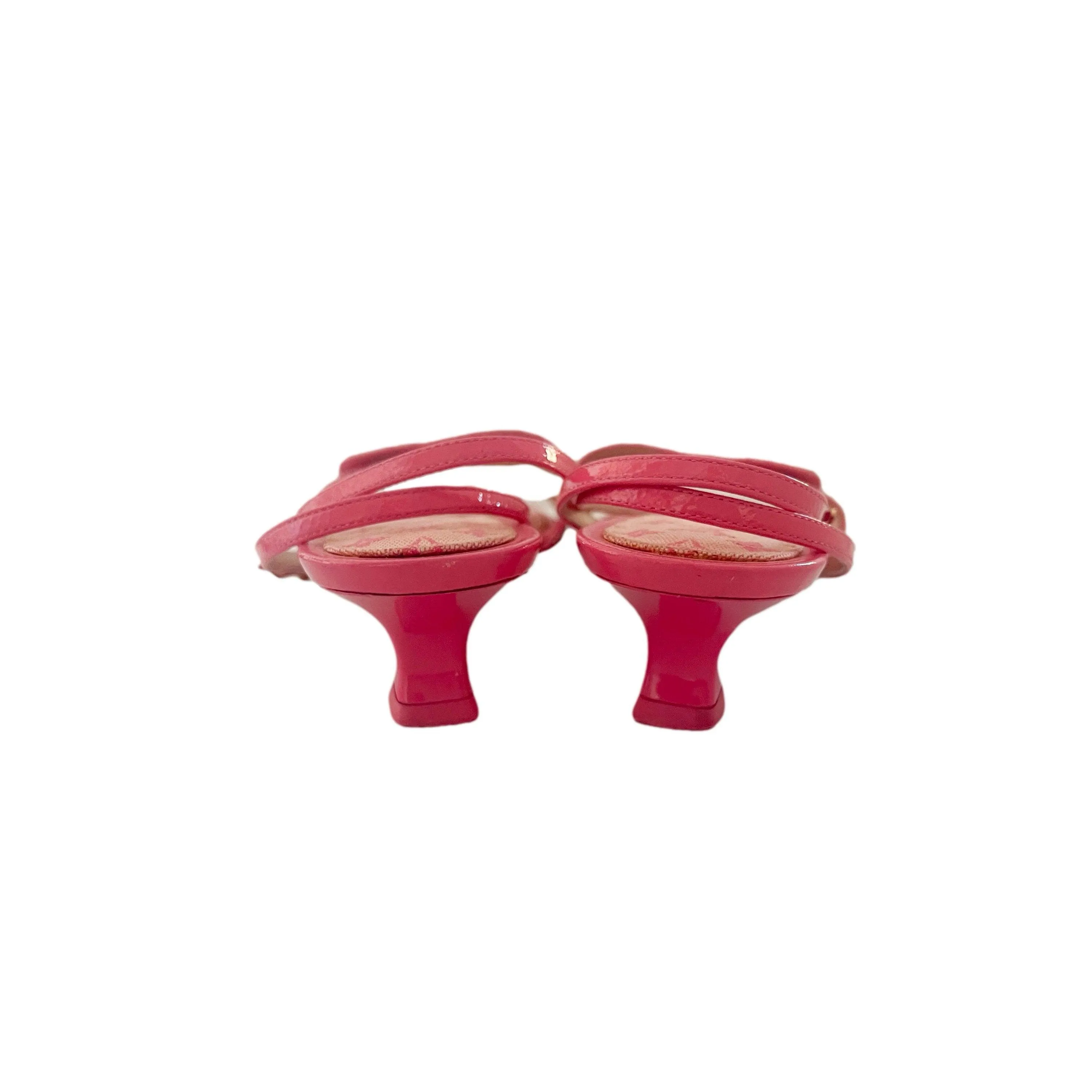 Louis Vuitton Pink Monogram Kitten Heels