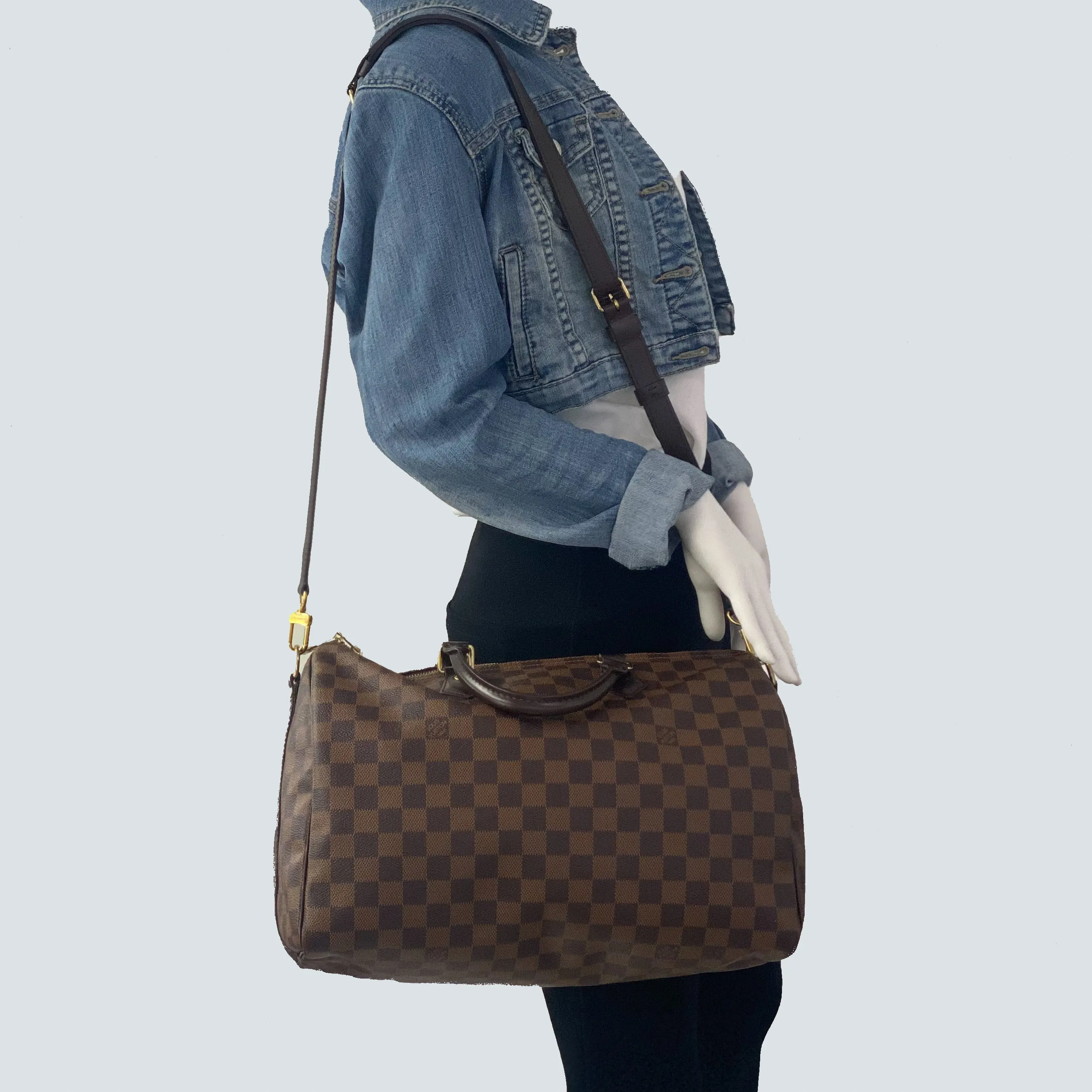 LOUIS VUITTON SPEEDY 35  DAMIER EBENE
