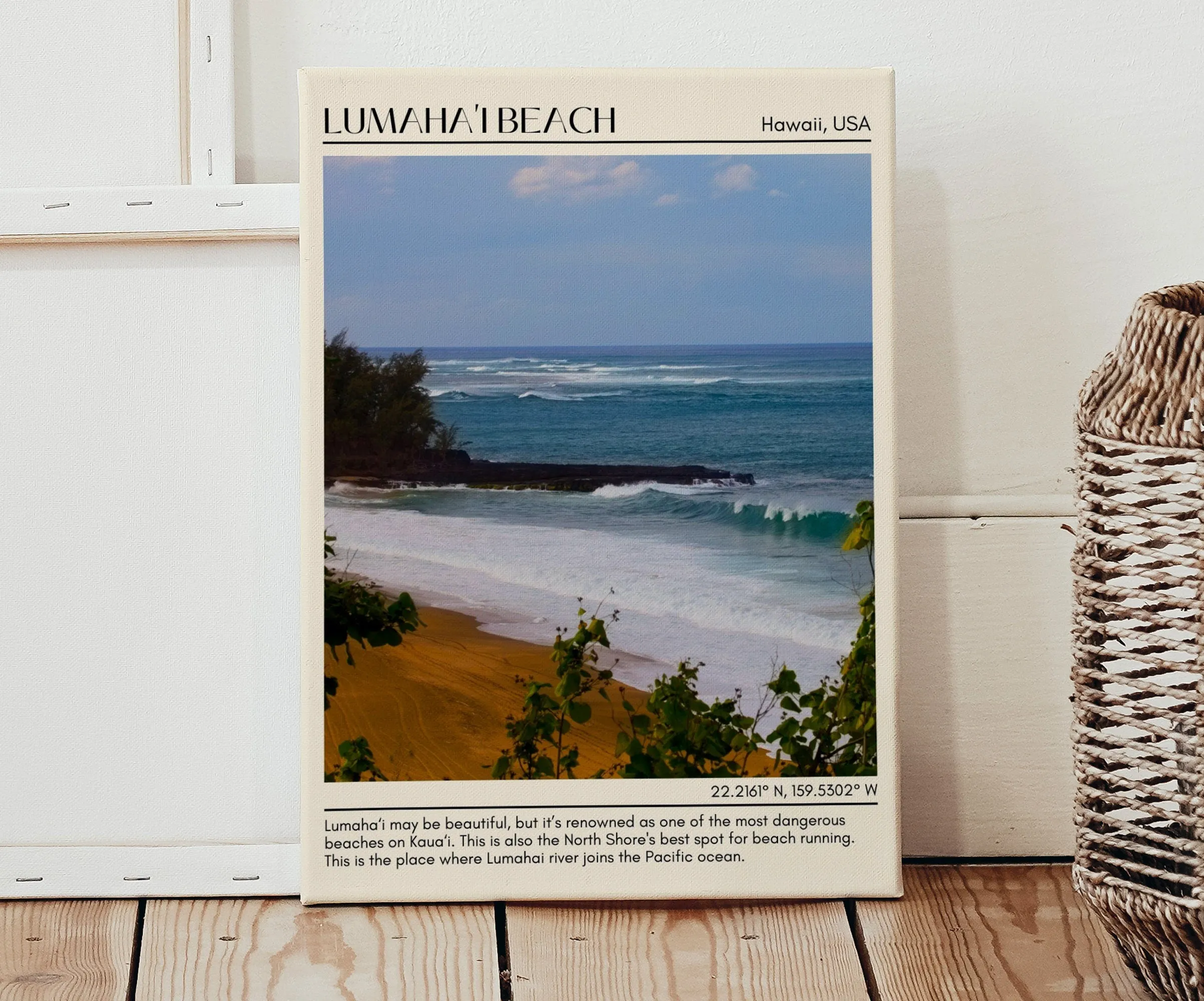 Lumaha'i Beach Wall Canvas, USA