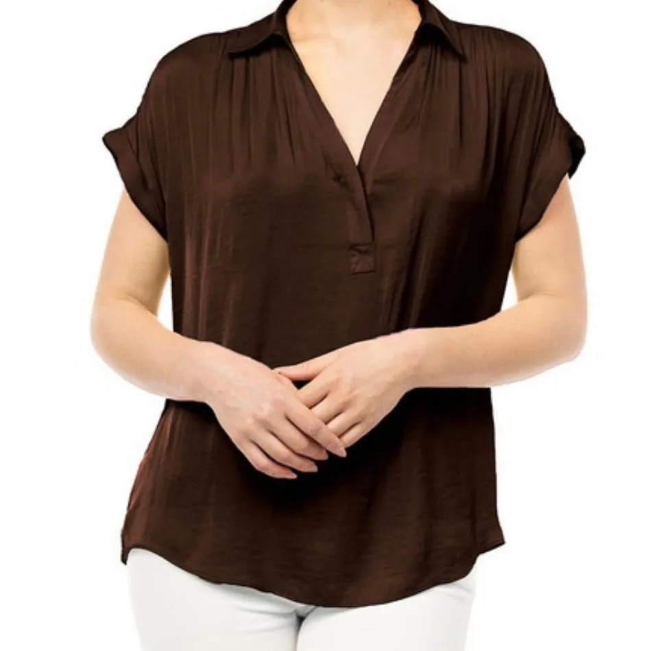 Marilyn Blouse in Chocolate