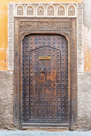 Marrakech Orange Door by Richard Silver