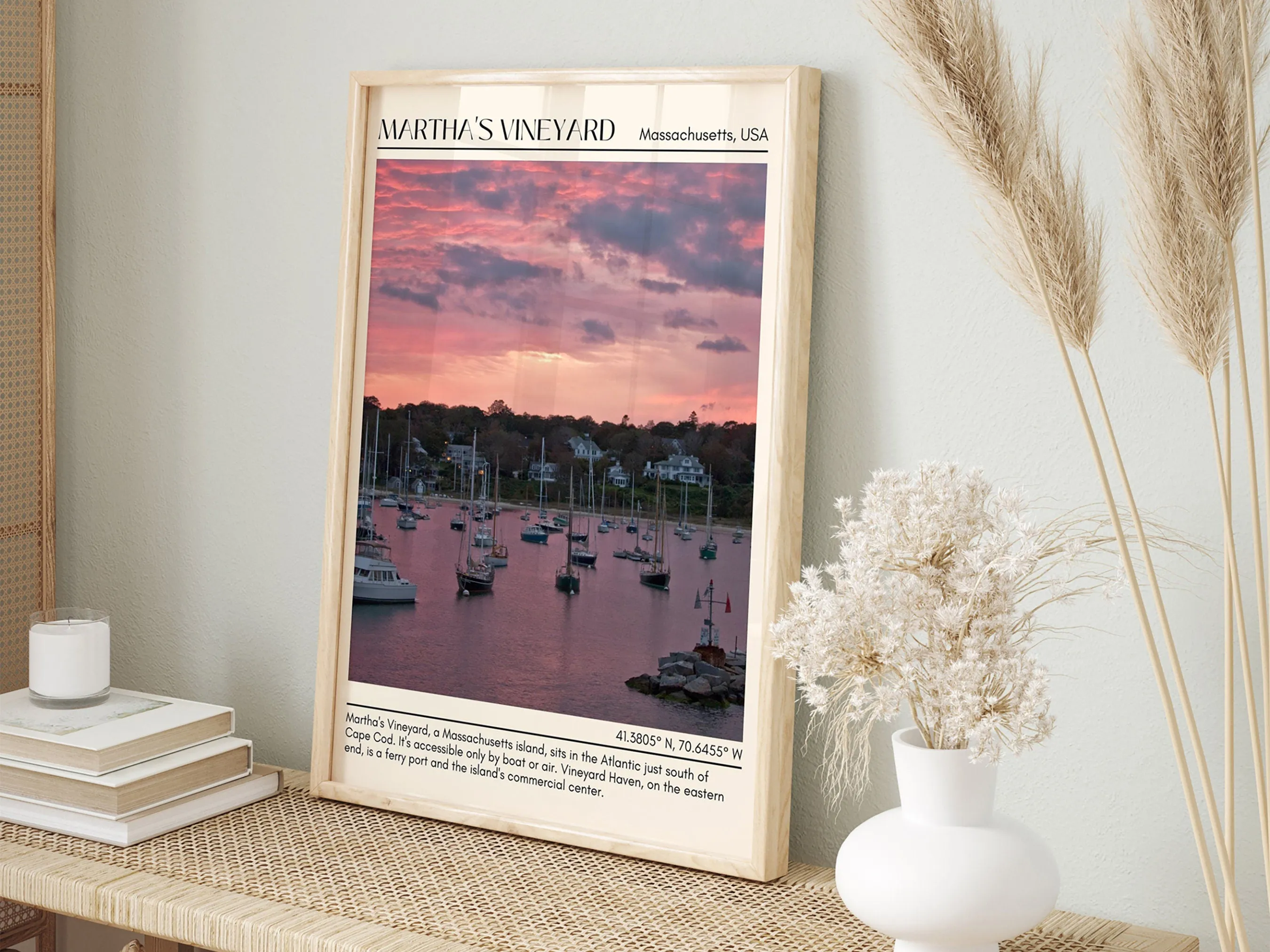 Martha's Vineyard Wall Canvas, USA