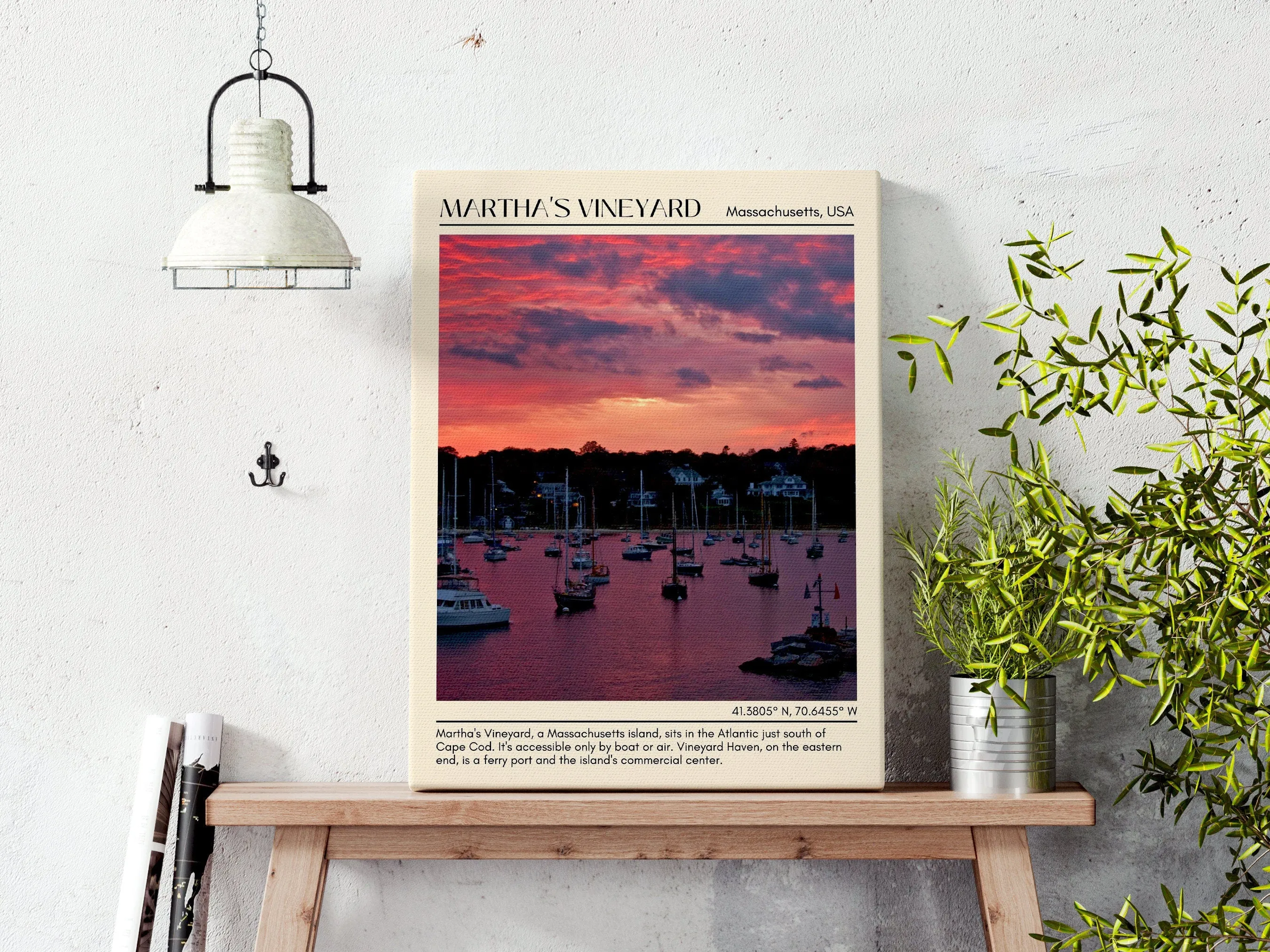 Martha's Vineyard Wall Canvas, USA