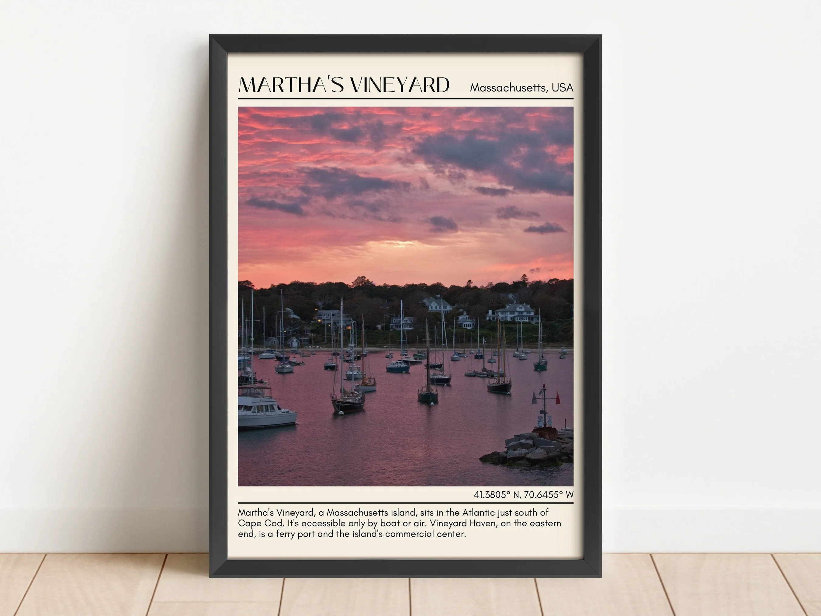Martha's Vineyard Wall Canvas, USA