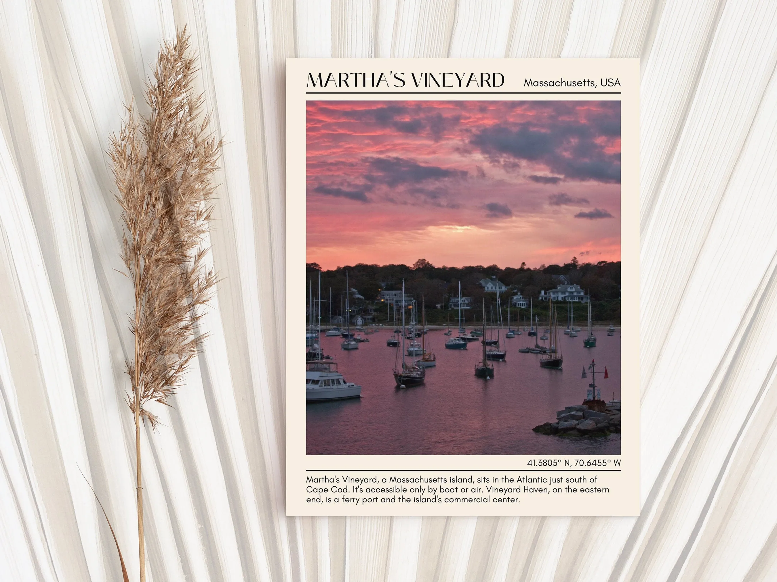 Martha's Vineyard Wall Canvas, USA