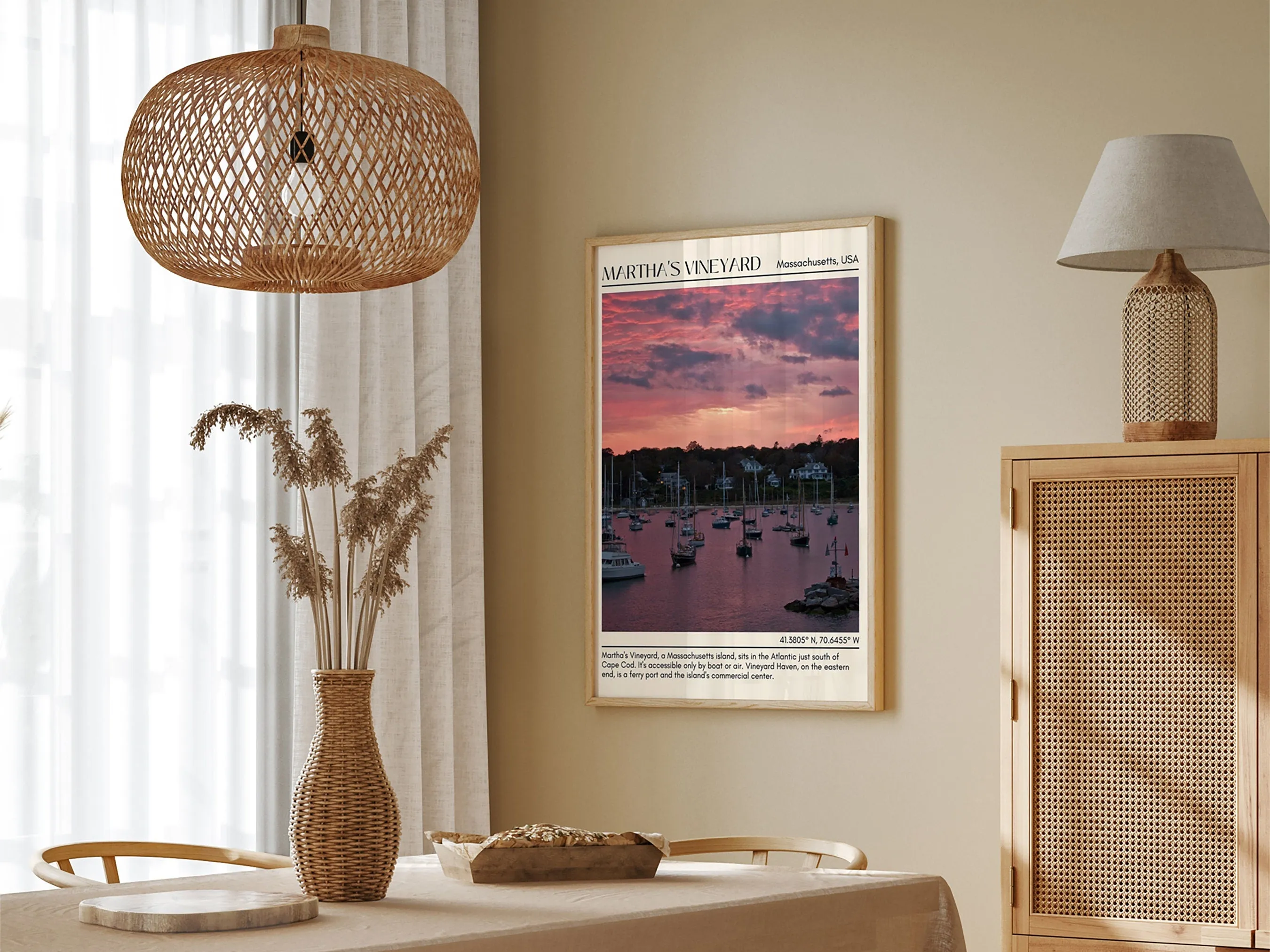 Martha's Vineyard Wall Canvas, USA