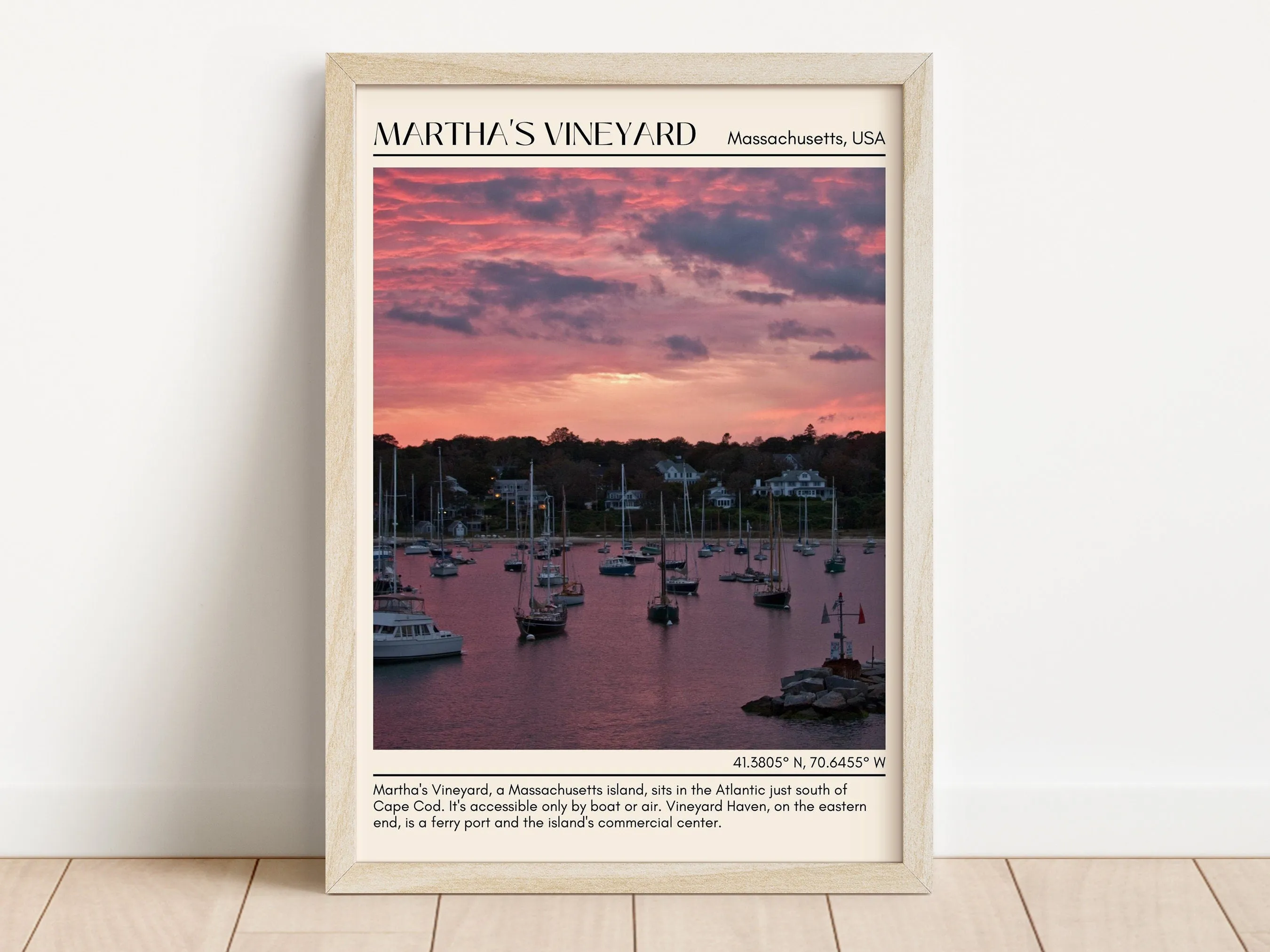 Martha's Vineyard Wall Canvas, USA
