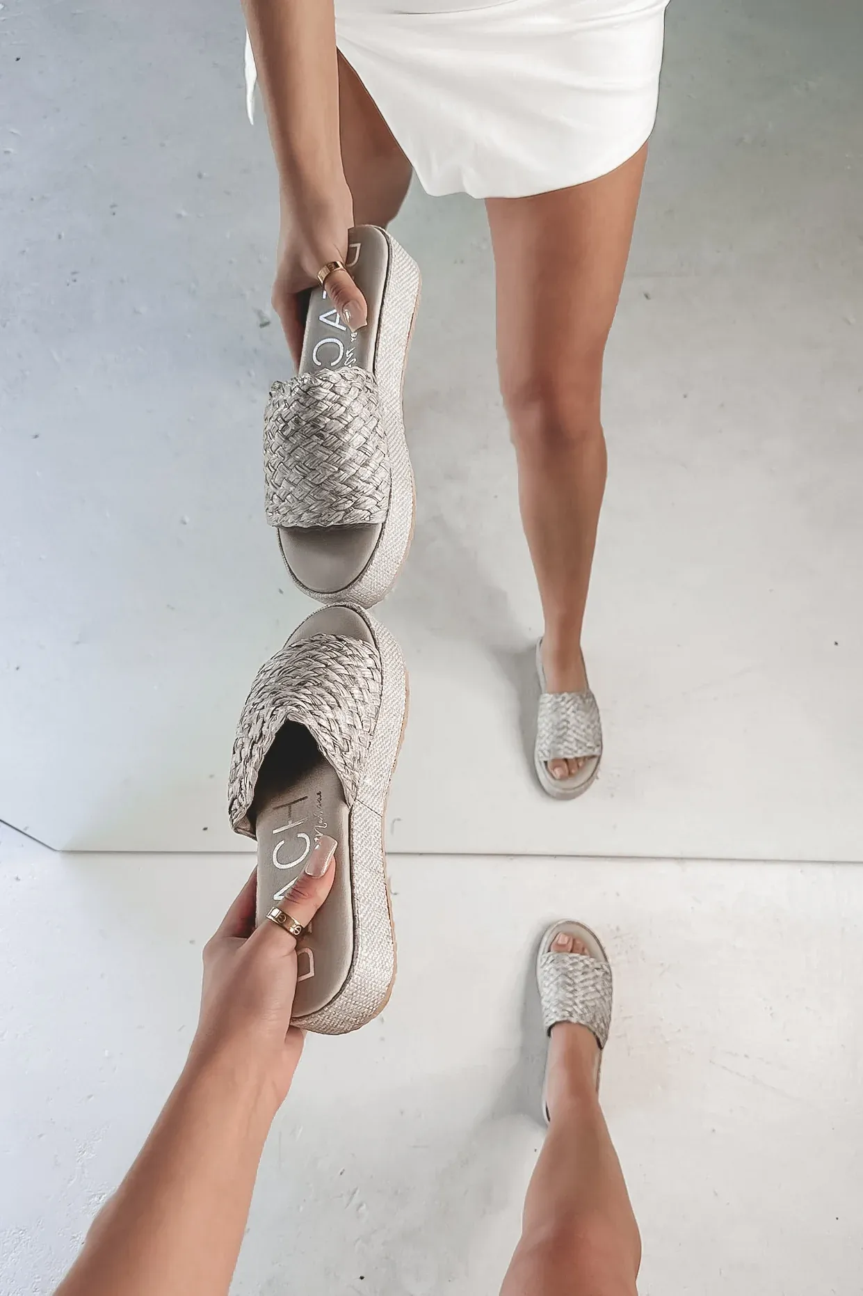 MATISSE Washed Ashore Woven Slip On Sandal