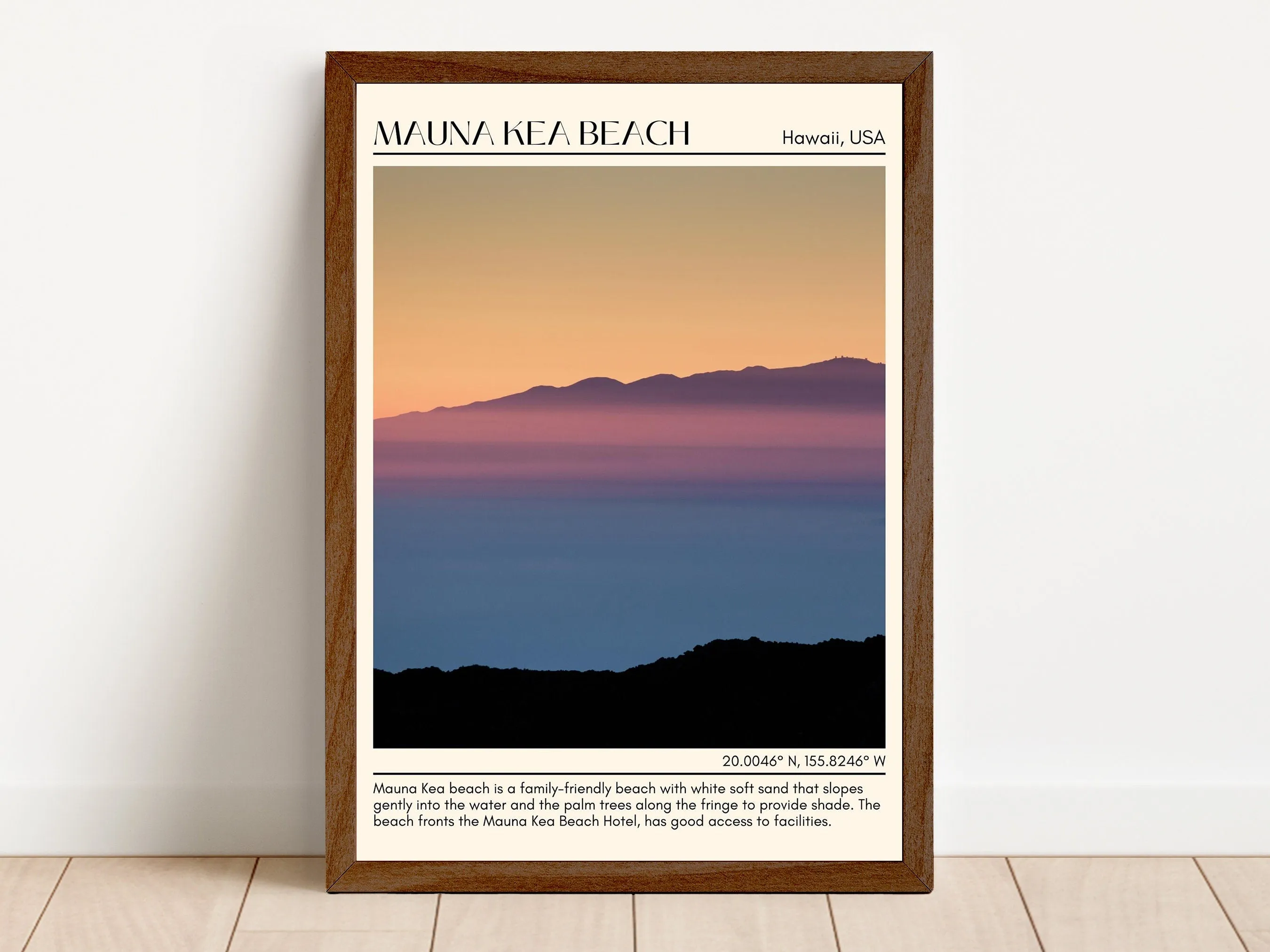 Mauna Kea Beach Wall Canvas, USA