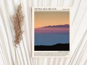 Mauna Kea Beach Wall Canvas, USA