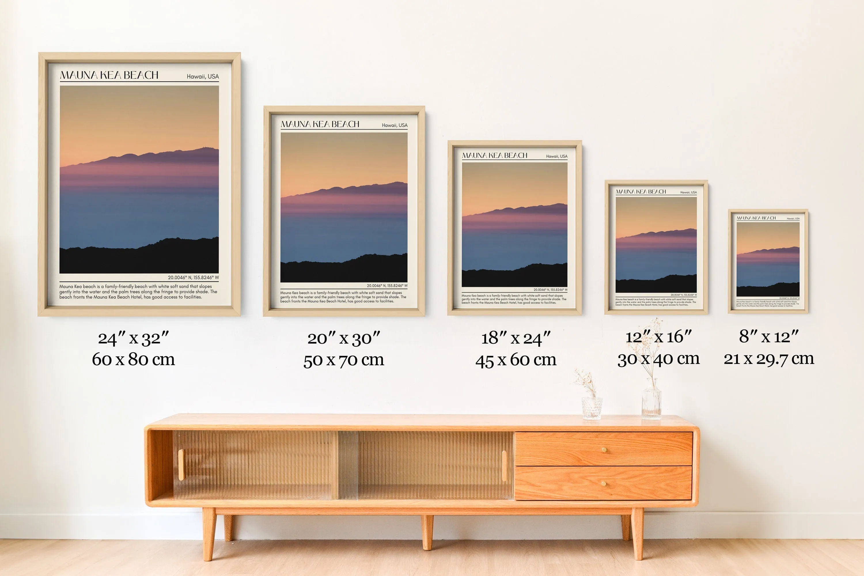 Mauna Kea Beach Wall Canvas, USA