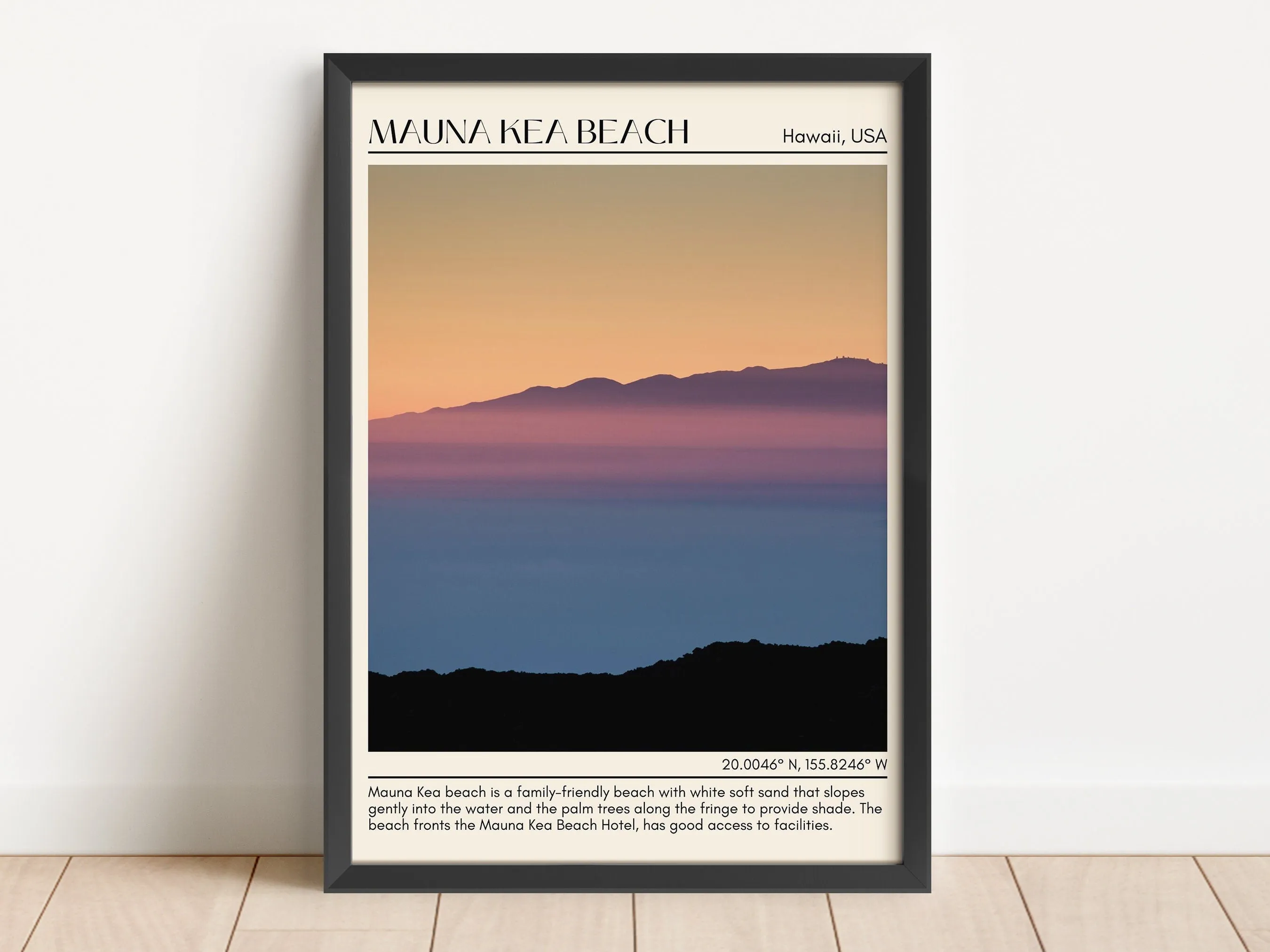 Mauna Kea Beach Wall Canvas, USA
