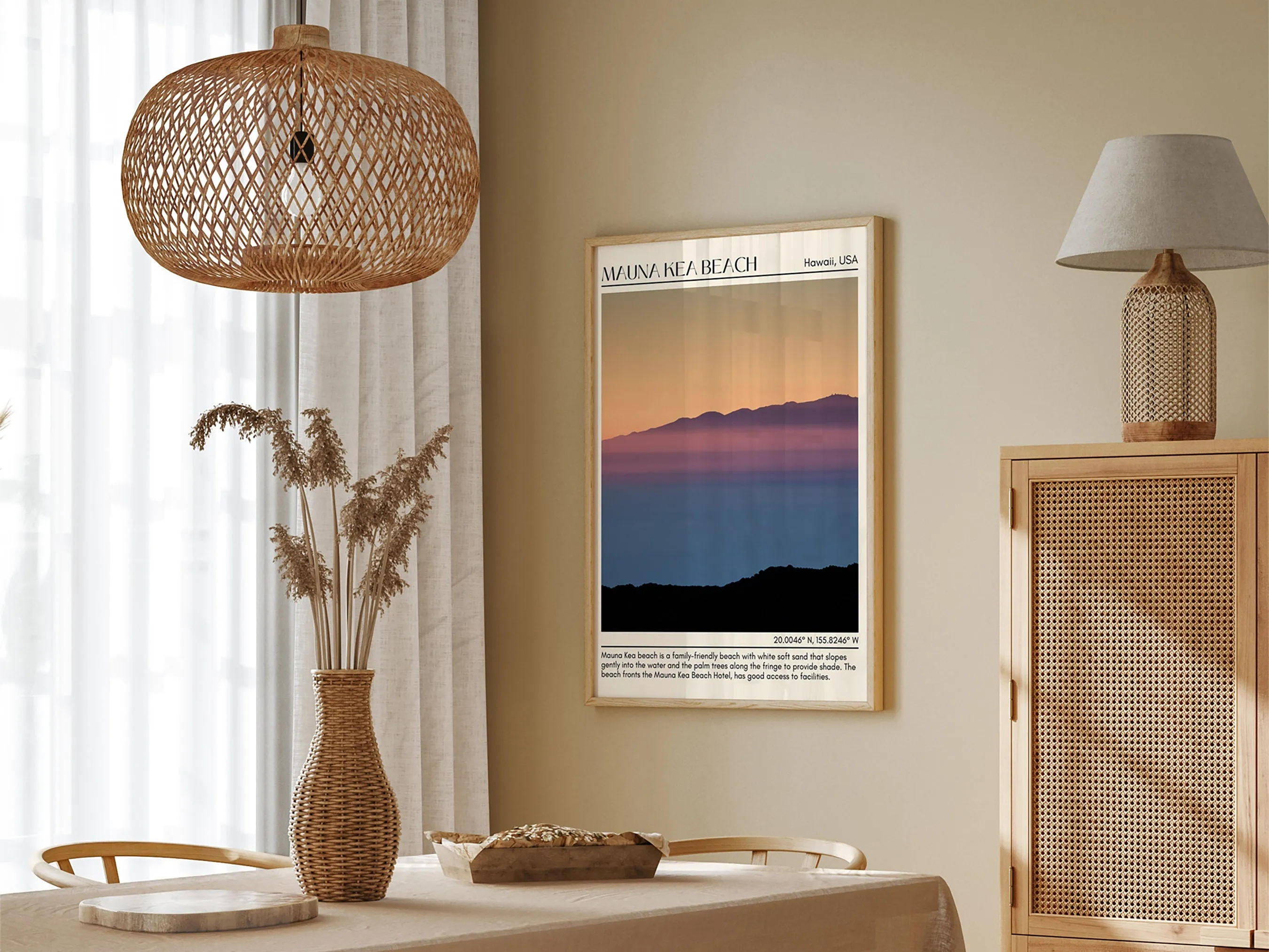 Mauna Kea Beach Wall Canvas, USA