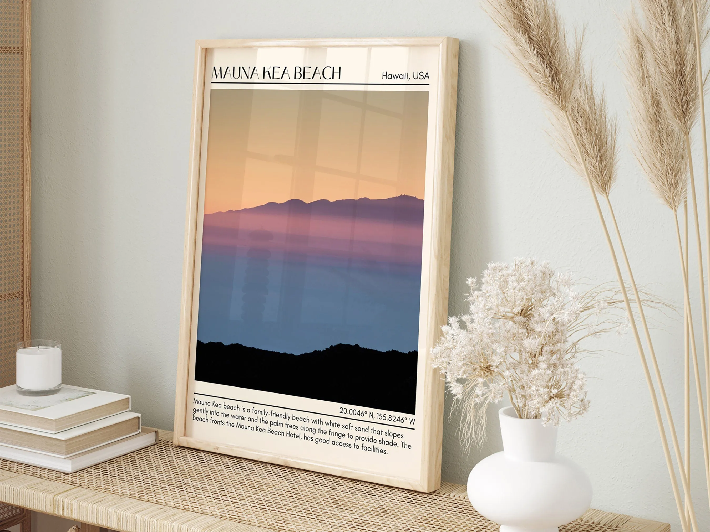 Mauna Kea Beach Wall Canvas, USA