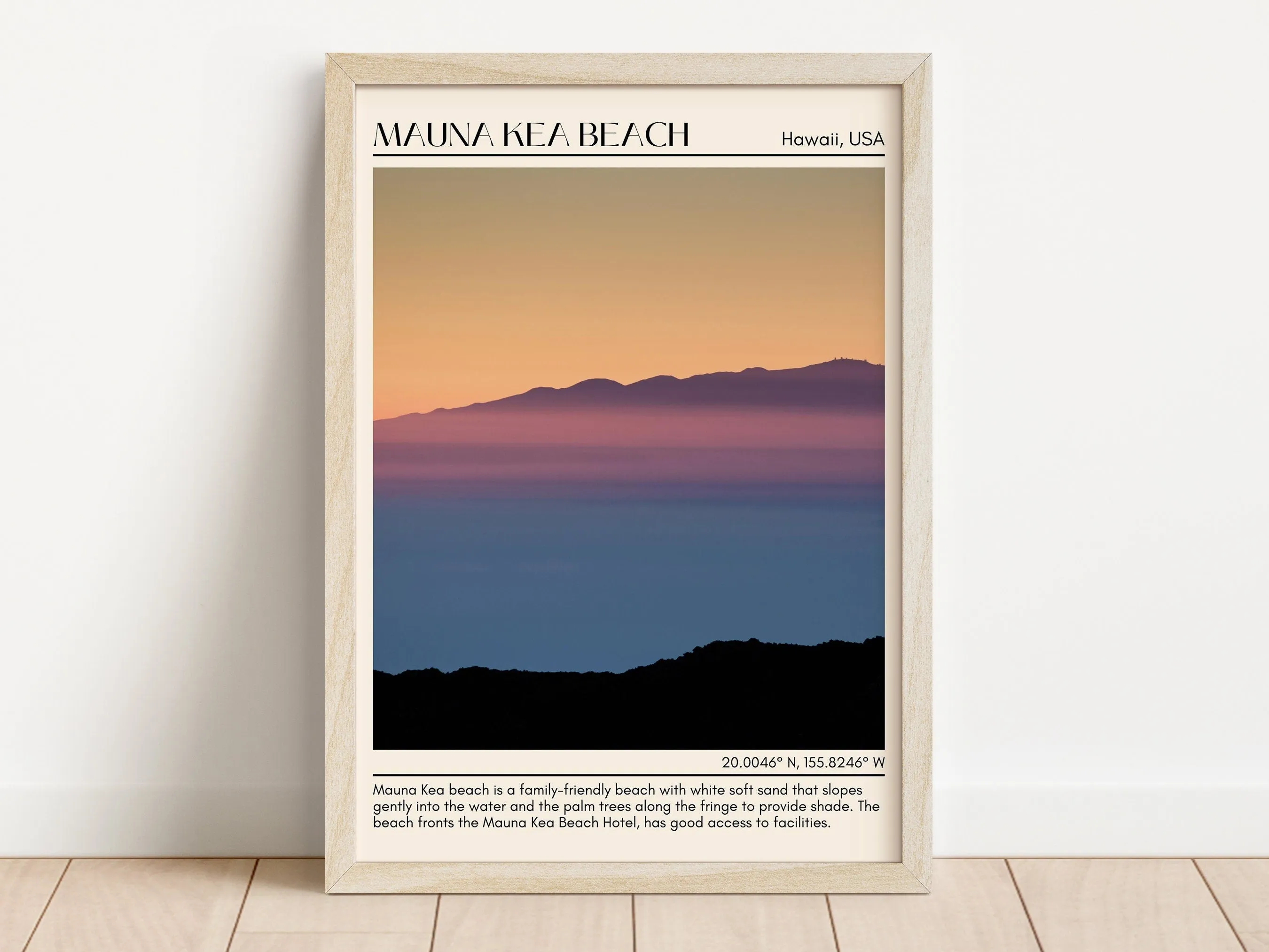 Mauna Kea Beach Wall Canvas, USA