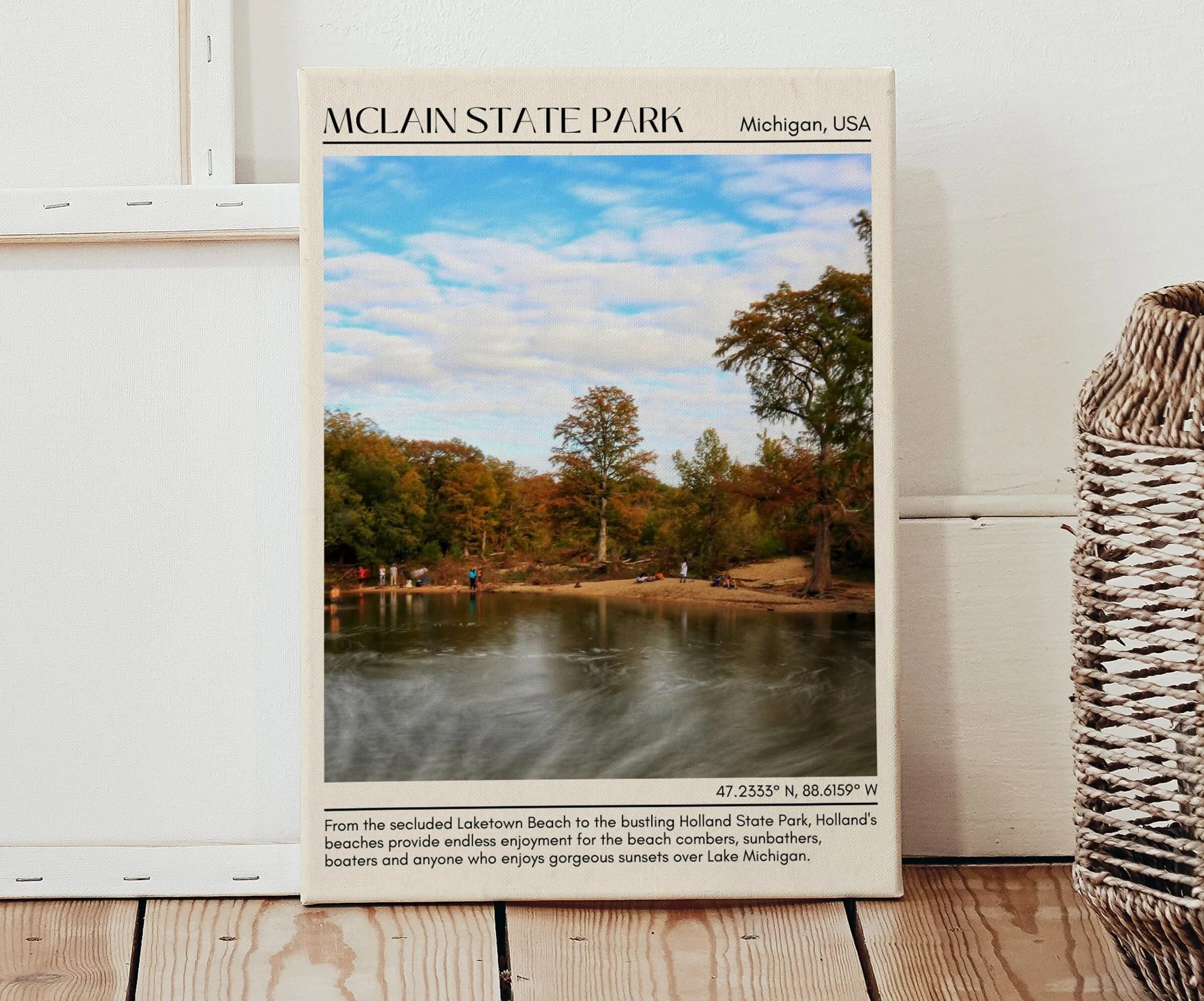 McLain State Park Wall Canvas, USA
