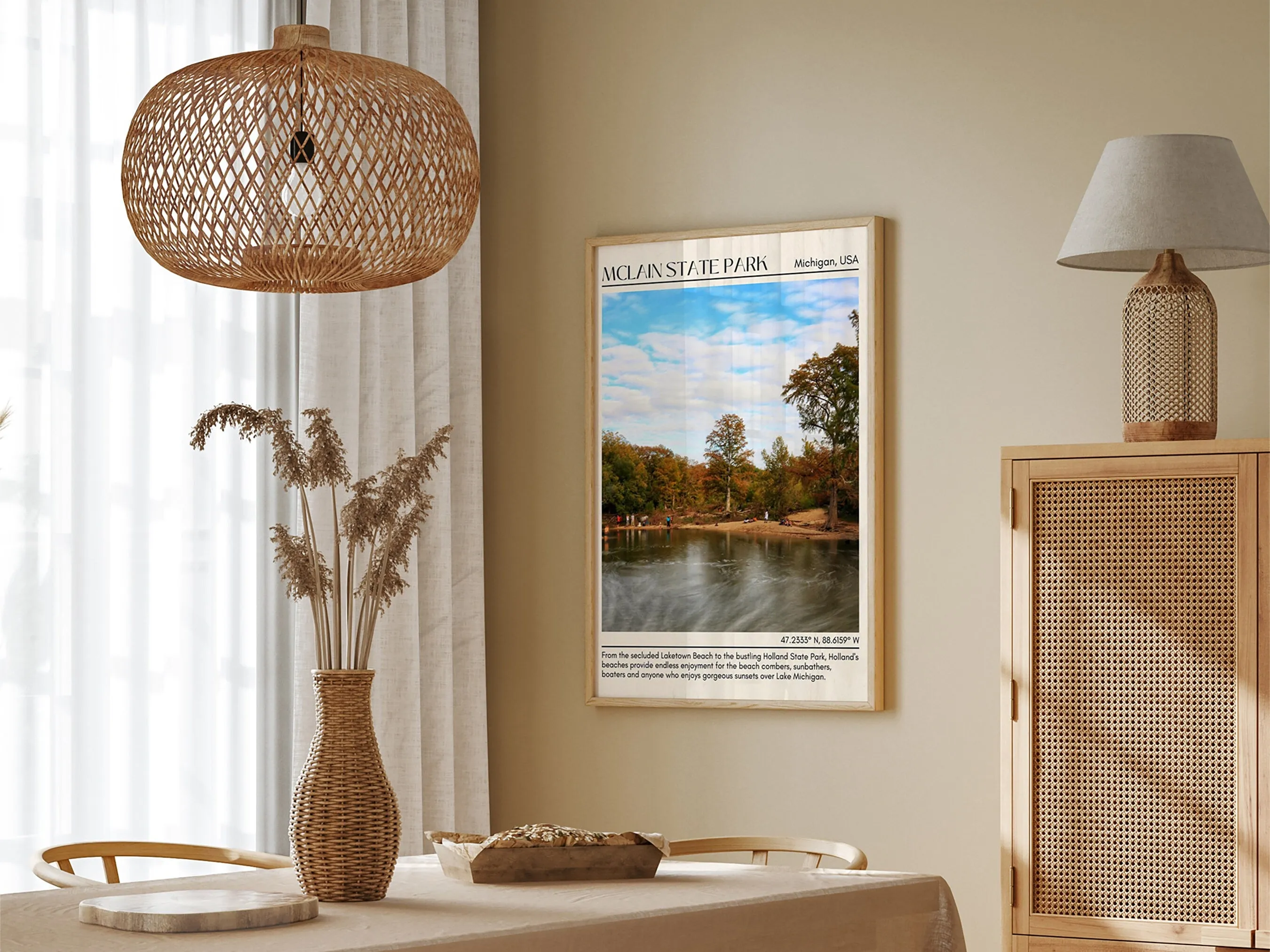 McLain State Park Wall Canvas, USA