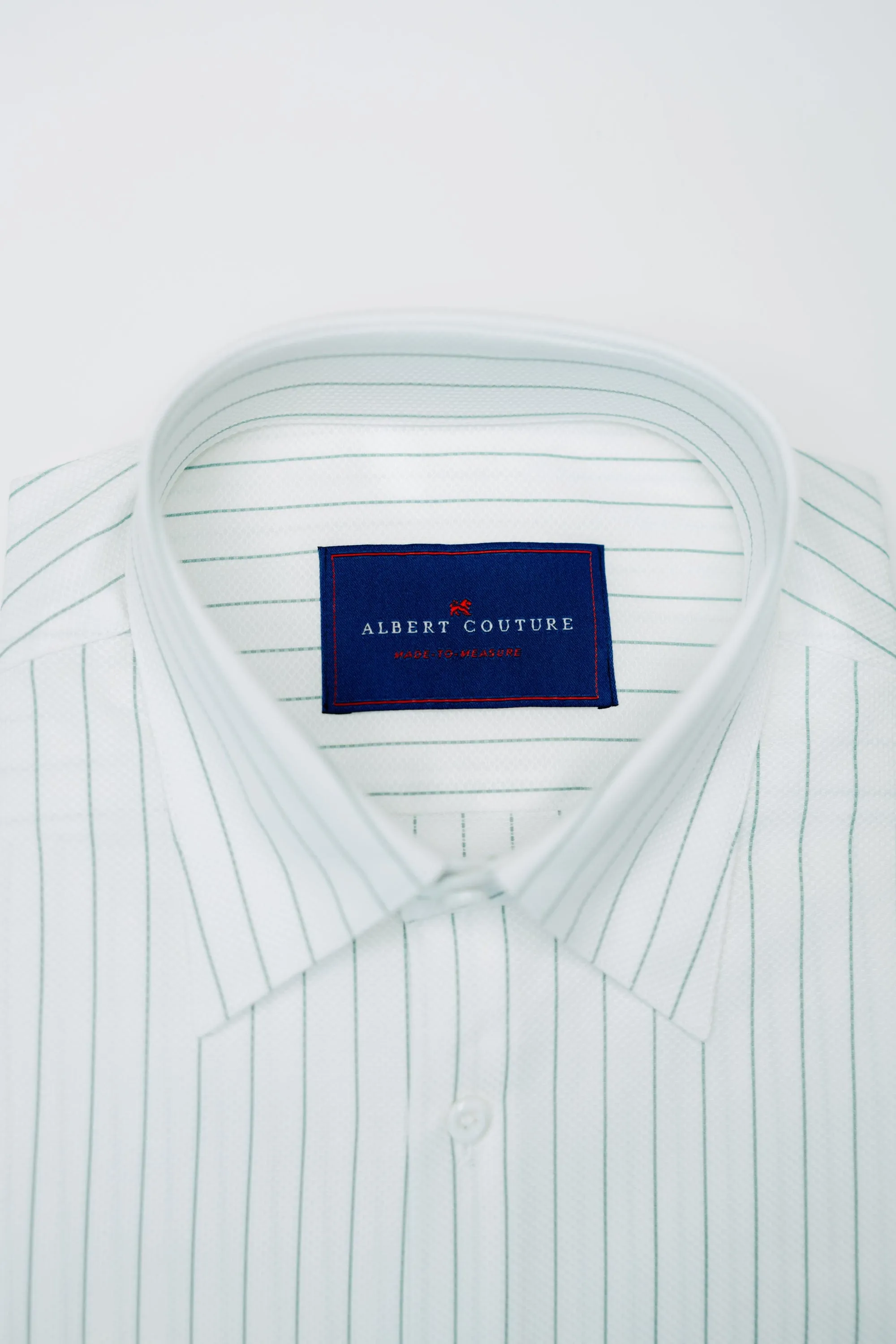 Men - Green Stripes Oxford Long Sleeves Shirt