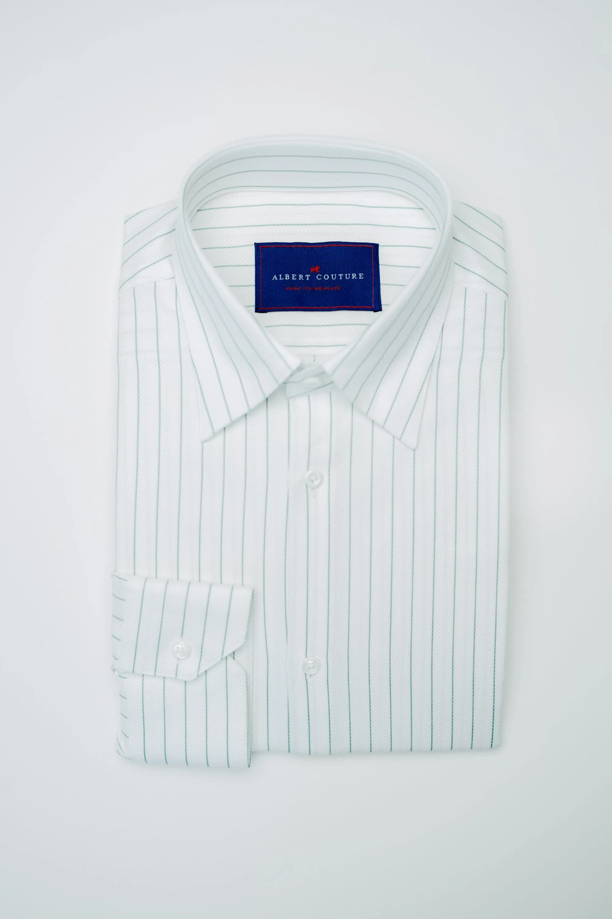 Men - Green Stripes Oxford Long Sleeves Shirt