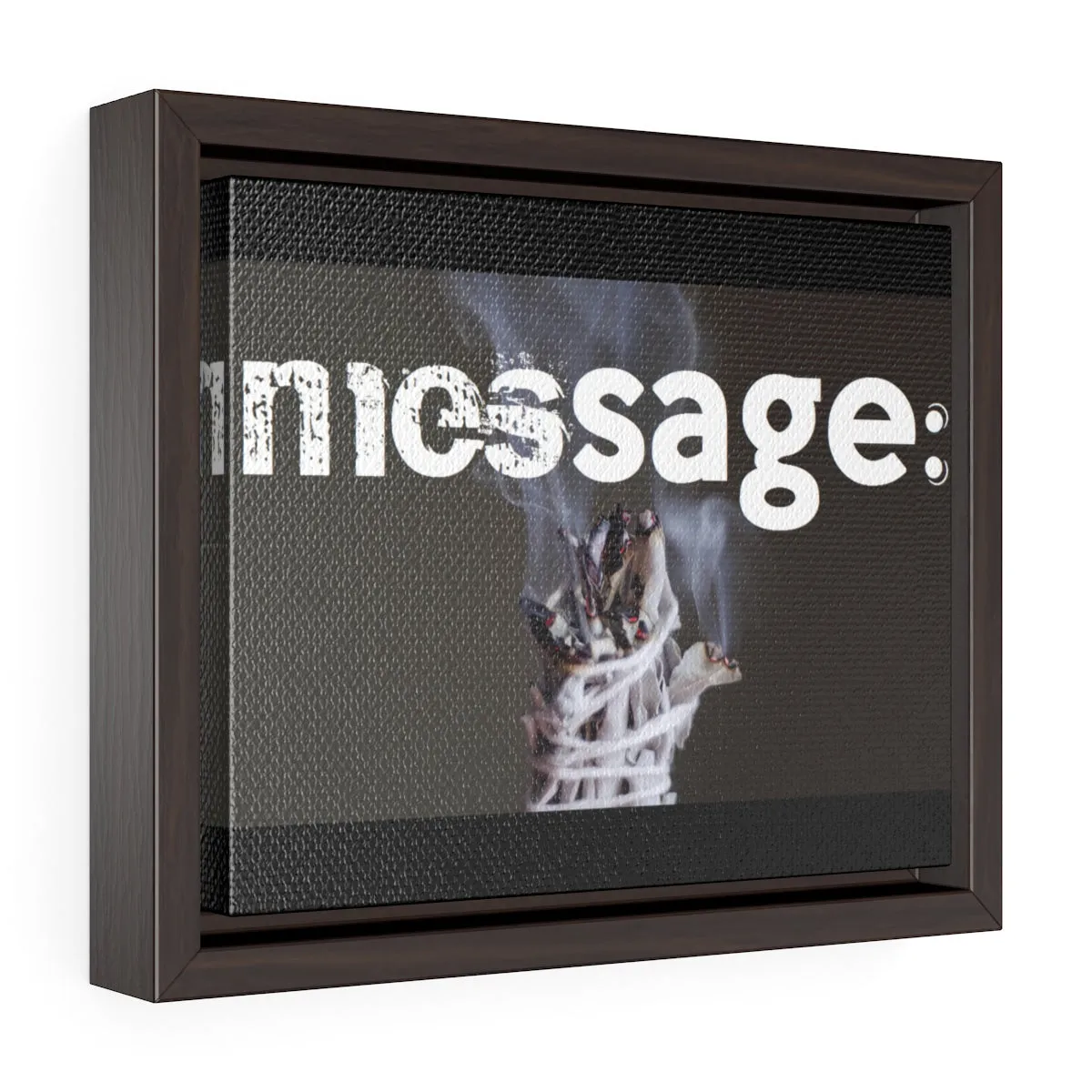 mesSAGE  Horizontal Framed Premium Gallery Wrap Canvas (wall decor)
