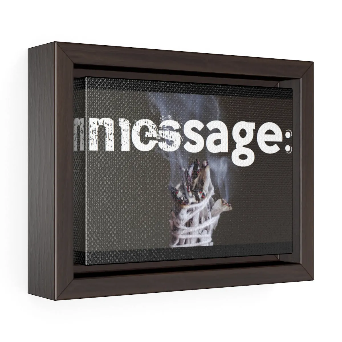 mesSAGE  Horizontal Framed Premium Gallery Wrap Canvas (wall decor)