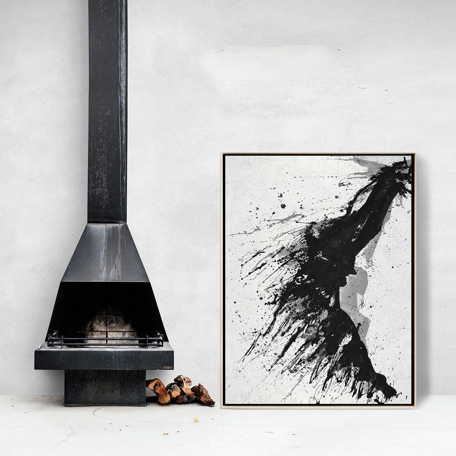 Minimal Art Drip Painting MN323B