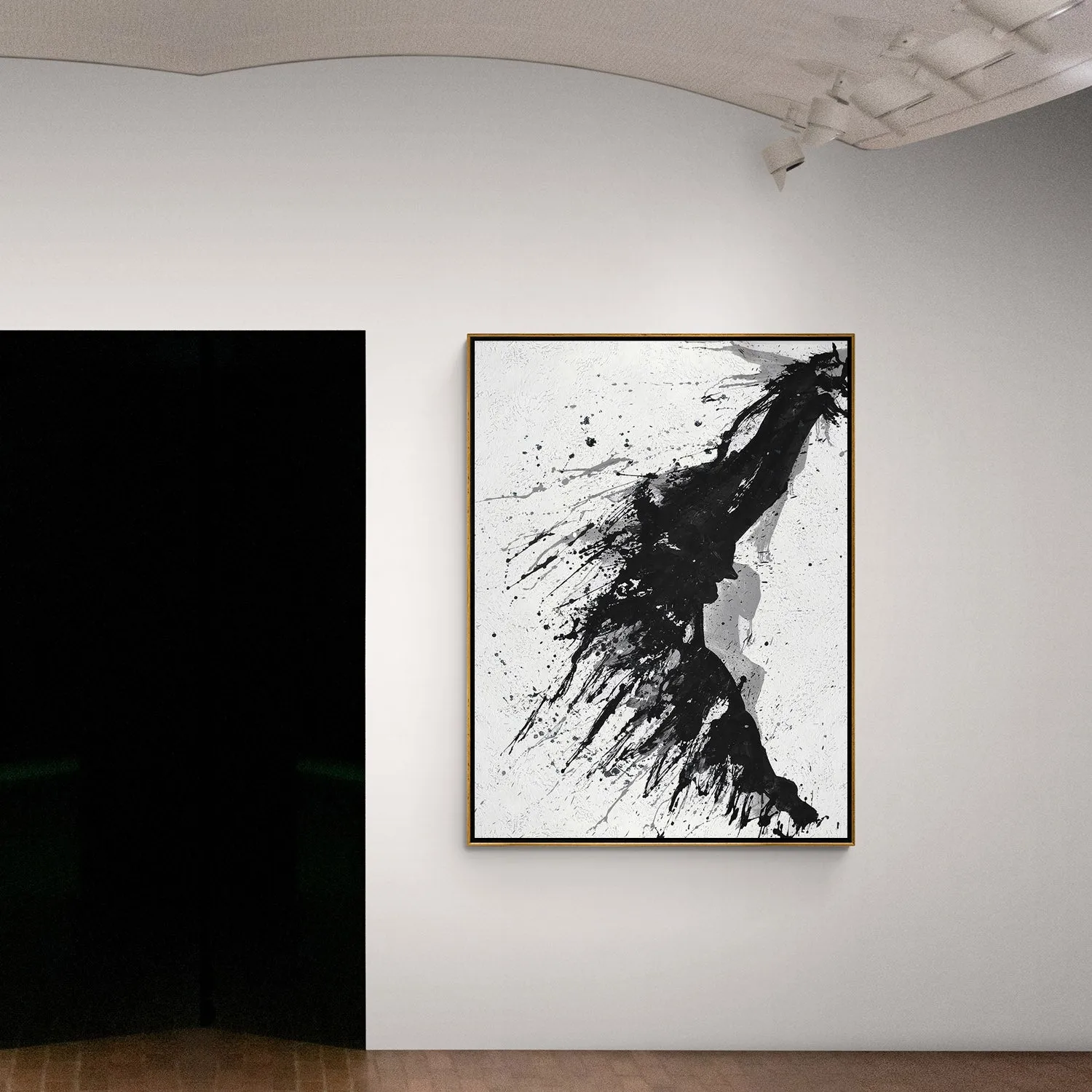 Minimal Art Drip Painting MN323B