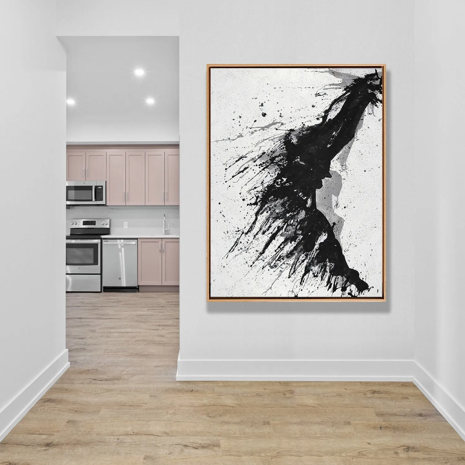 Minimal Art Drip Painting MN323B