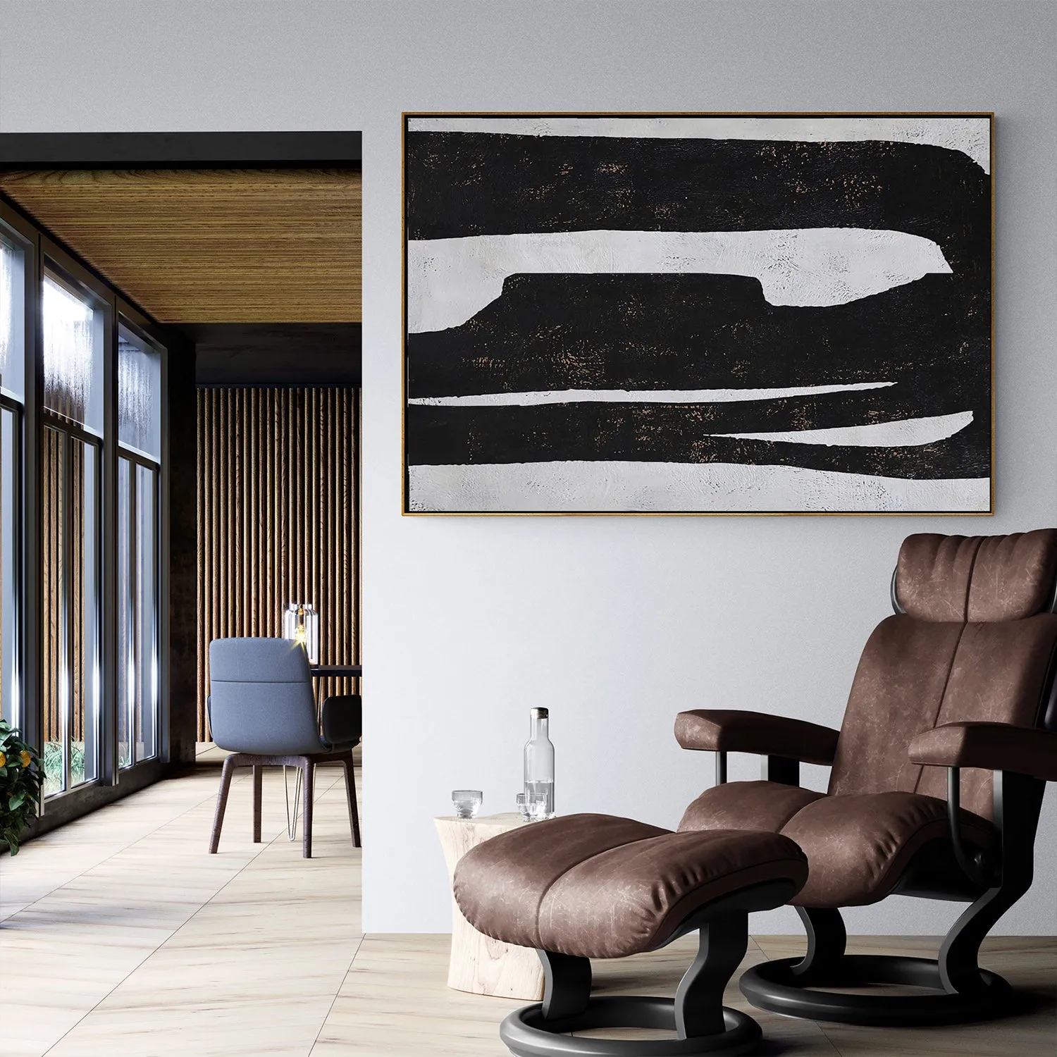 Minimalist Abstract Landscape Painting H242H