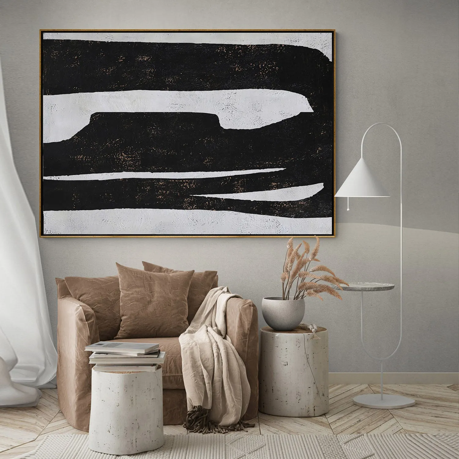Minimalist Abstract Landscape Painting H242H