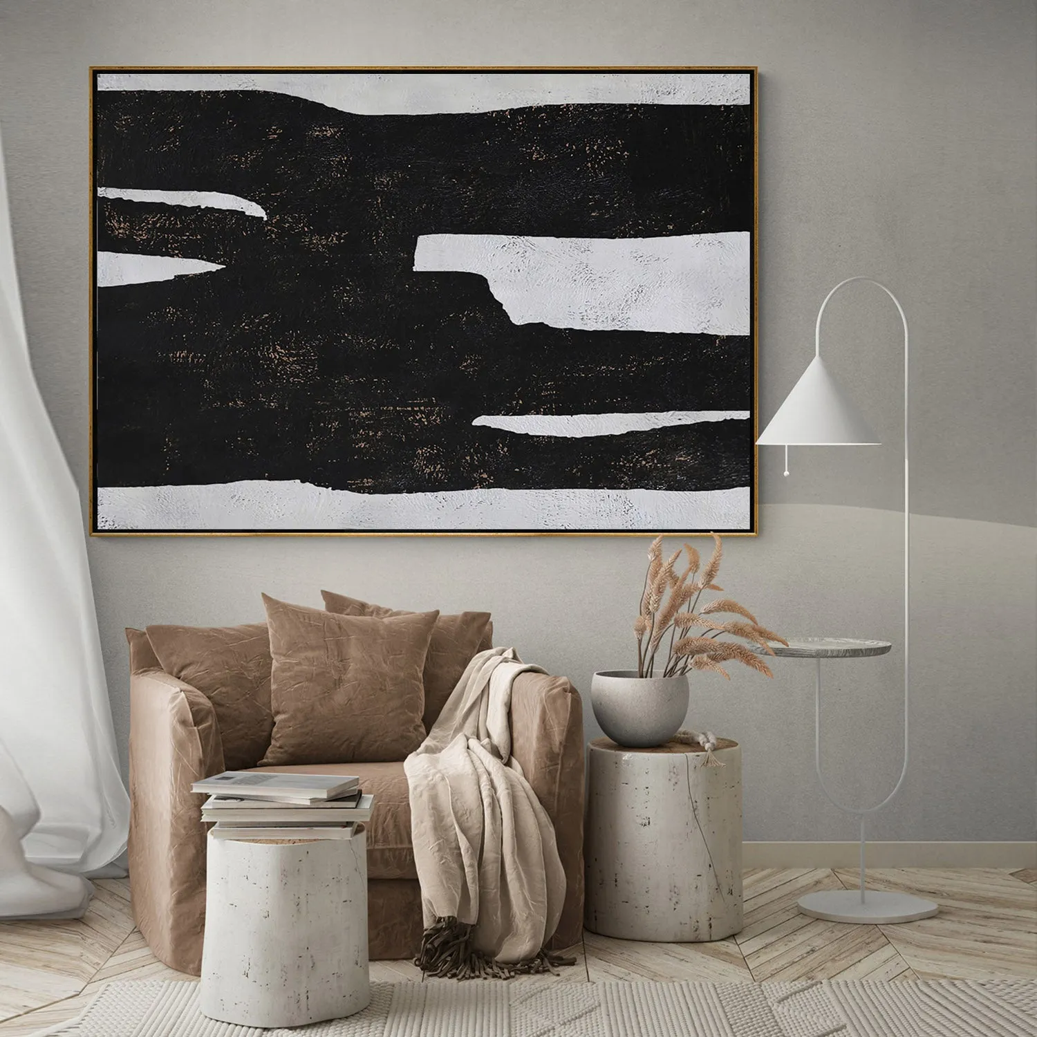 Minimalist Abstract Landscape Painting H243H