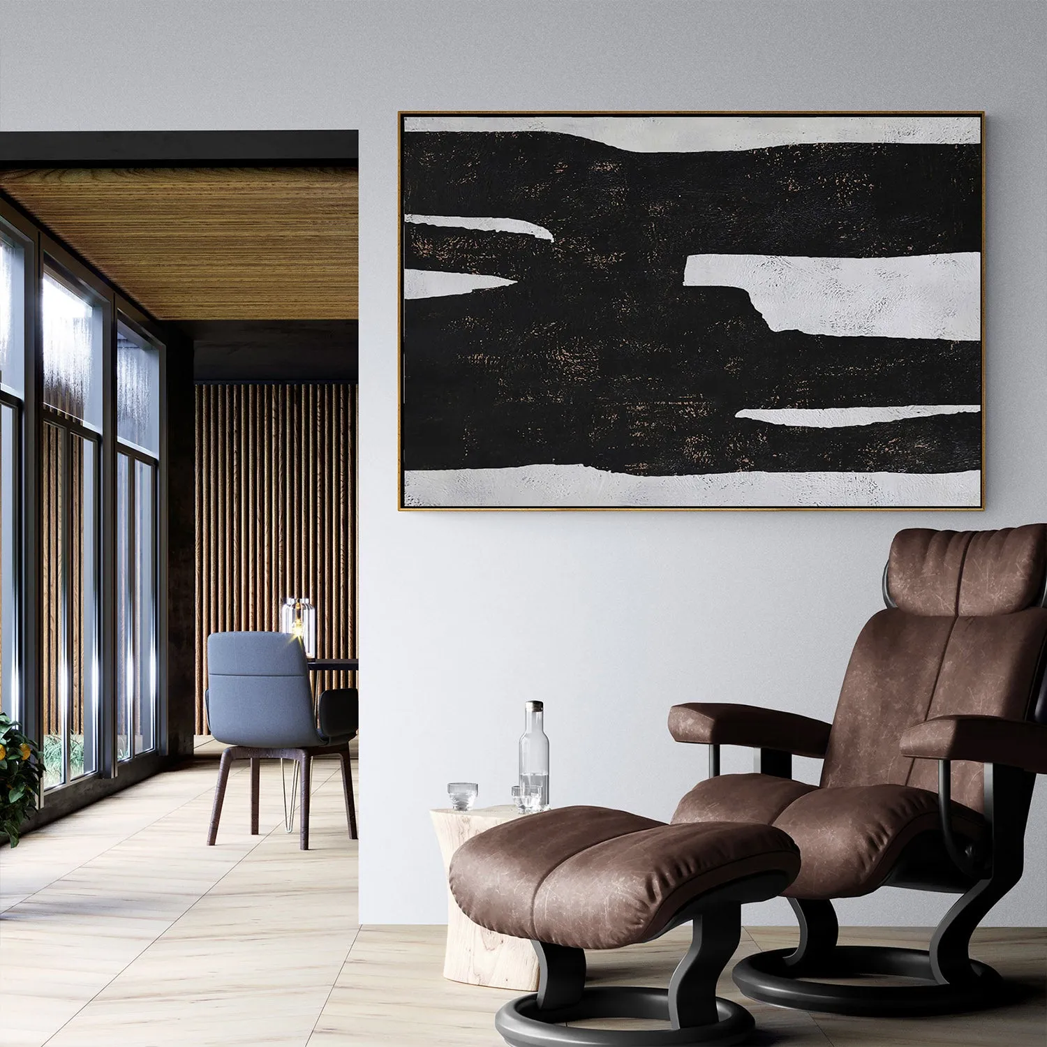 Minimalist Abstract Landscape Painting H243H