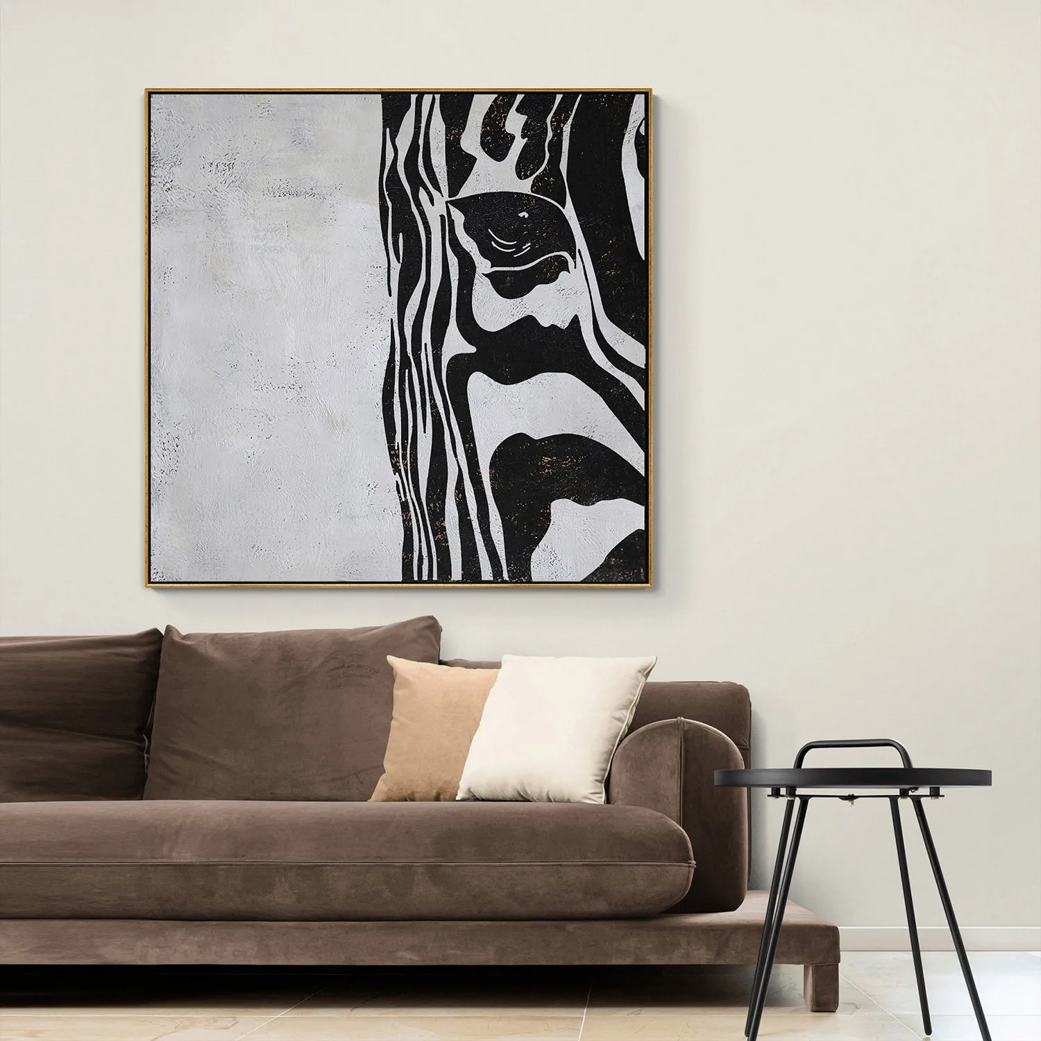 Minimalist Abstract Zebra painting H251S