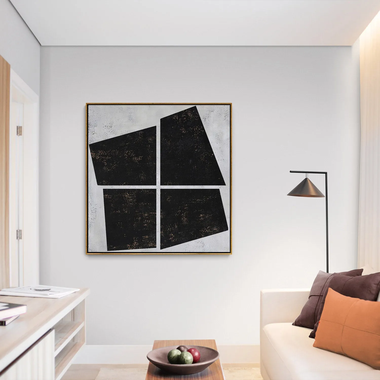 Minimalist Geometric Painting H74S