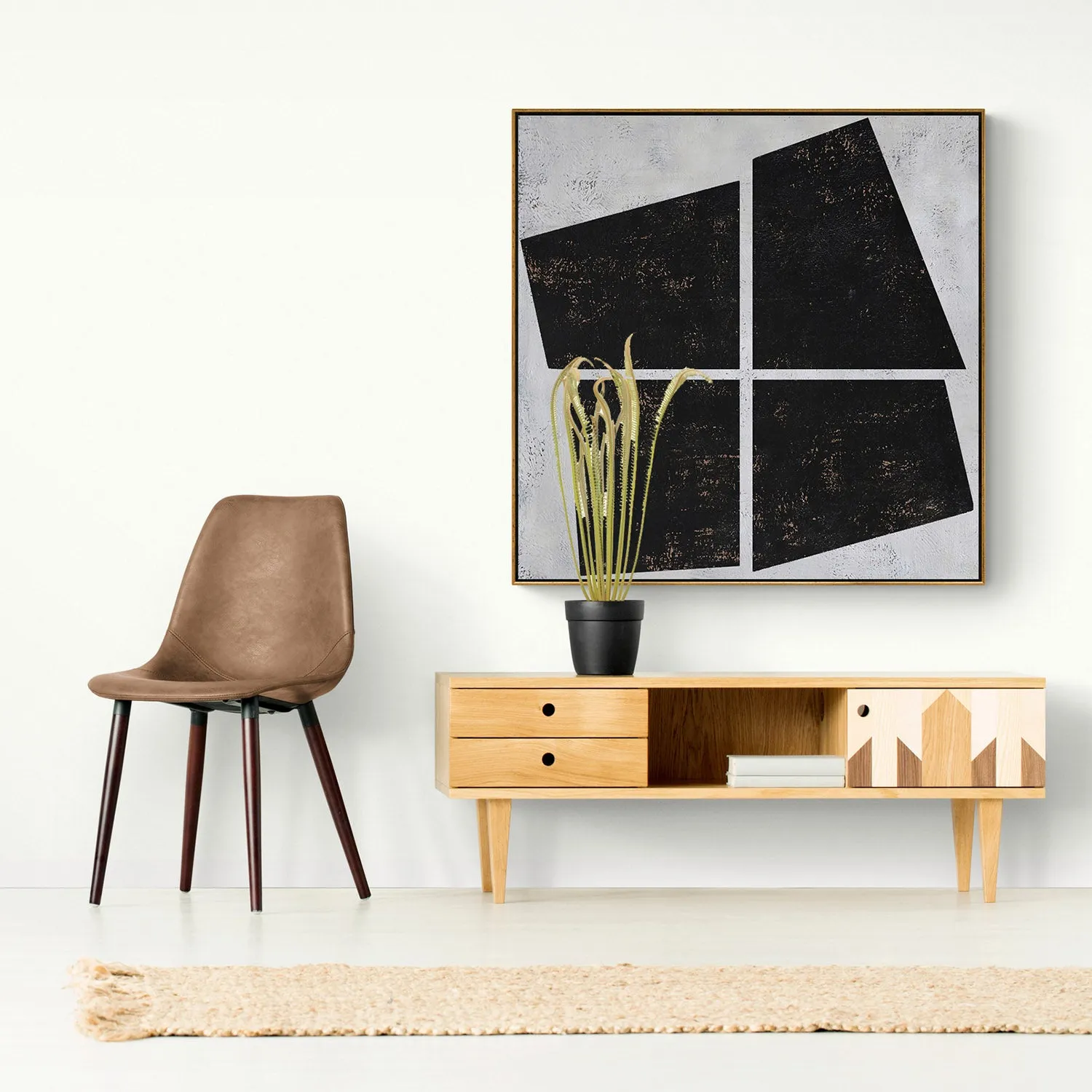 Minimalist Geometric Painting H74S