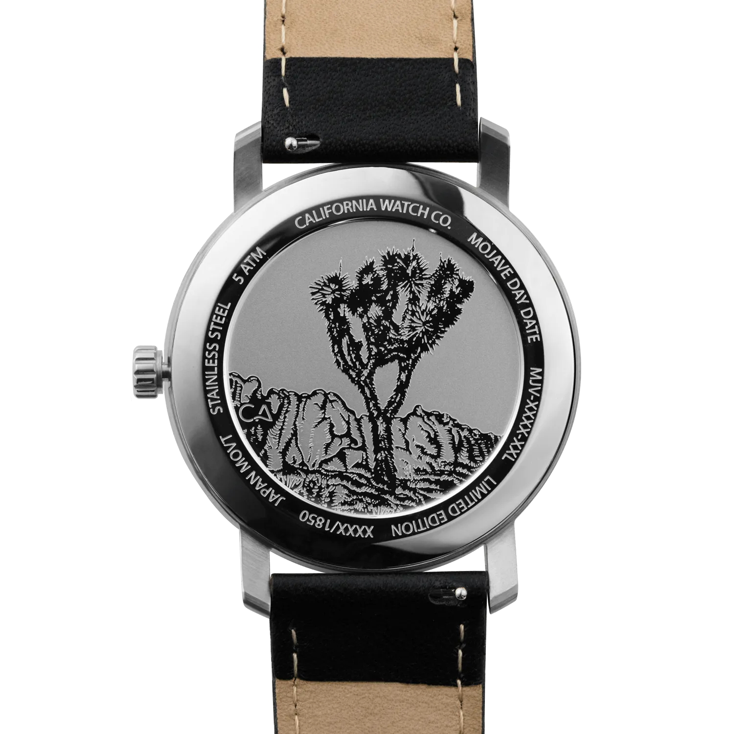 Mojave Leather Black Silver