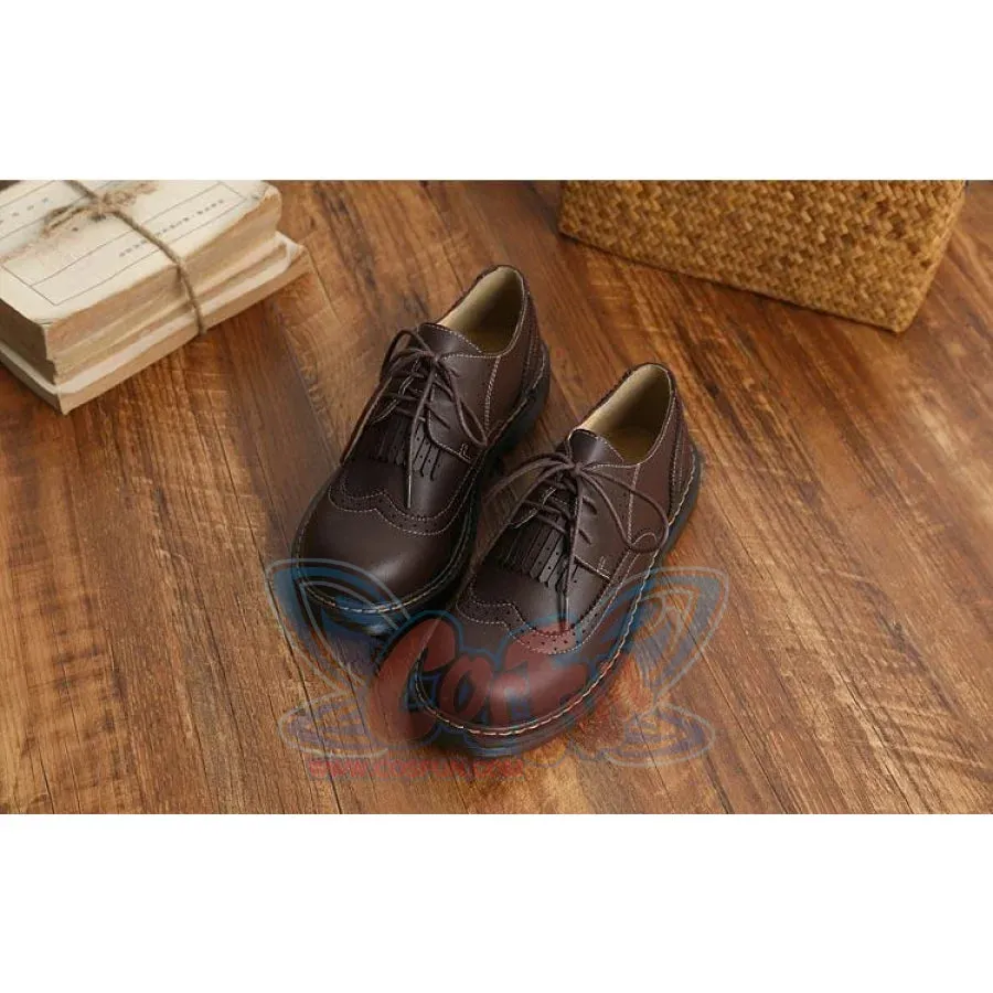 Mori Girl Retro Oxford Martin Round Shoes J40545
