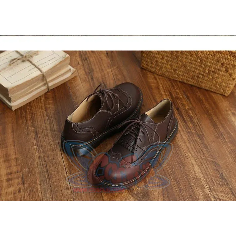 Mori Girl Retro Oxford Martin Round Shoes J40545