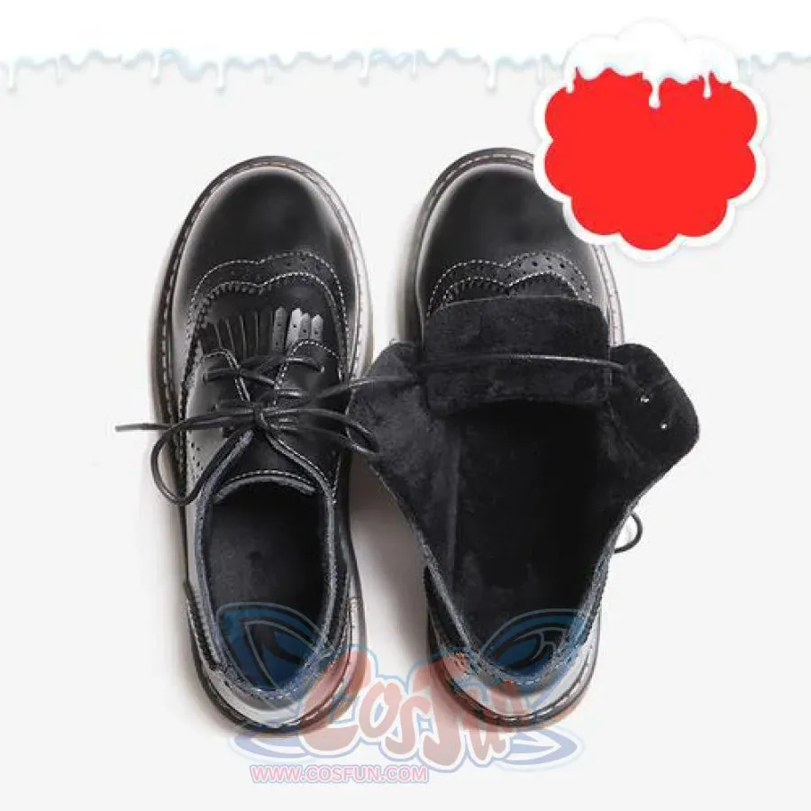 Mori Girl Retro Oxford Martin Round Shoes J40545