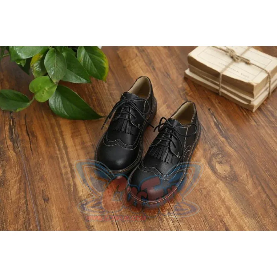 Mori Girl Retro Oxford Martin Round Shoes J40545