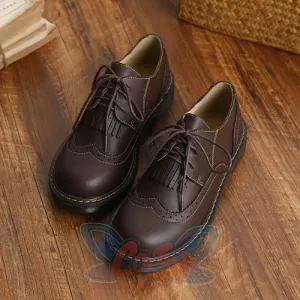 Mori Girl Retro Oxford Martin Round Shoes J40545